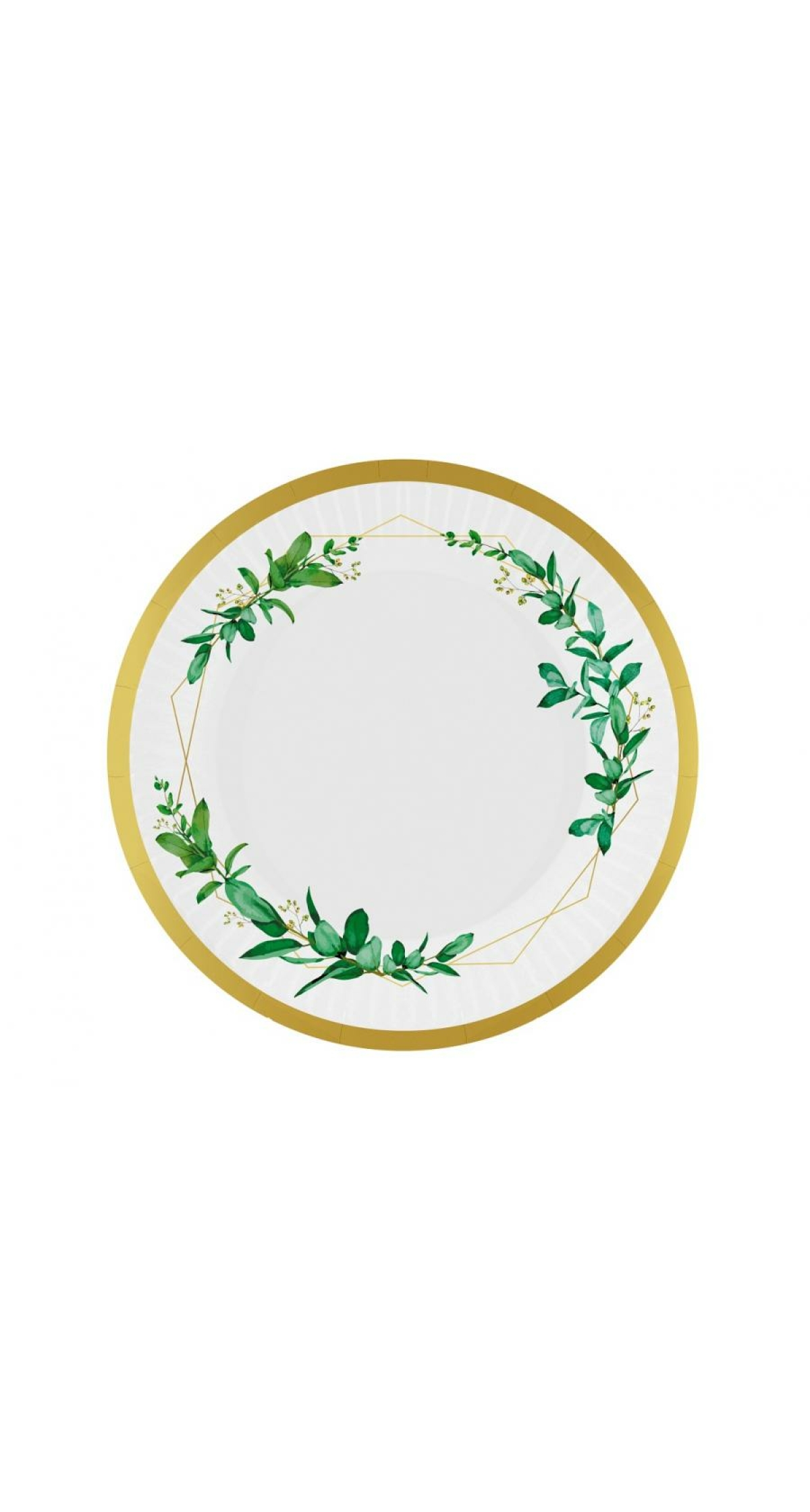 Celebrate (Leaves) Paper Plates 18cm - 6pk
