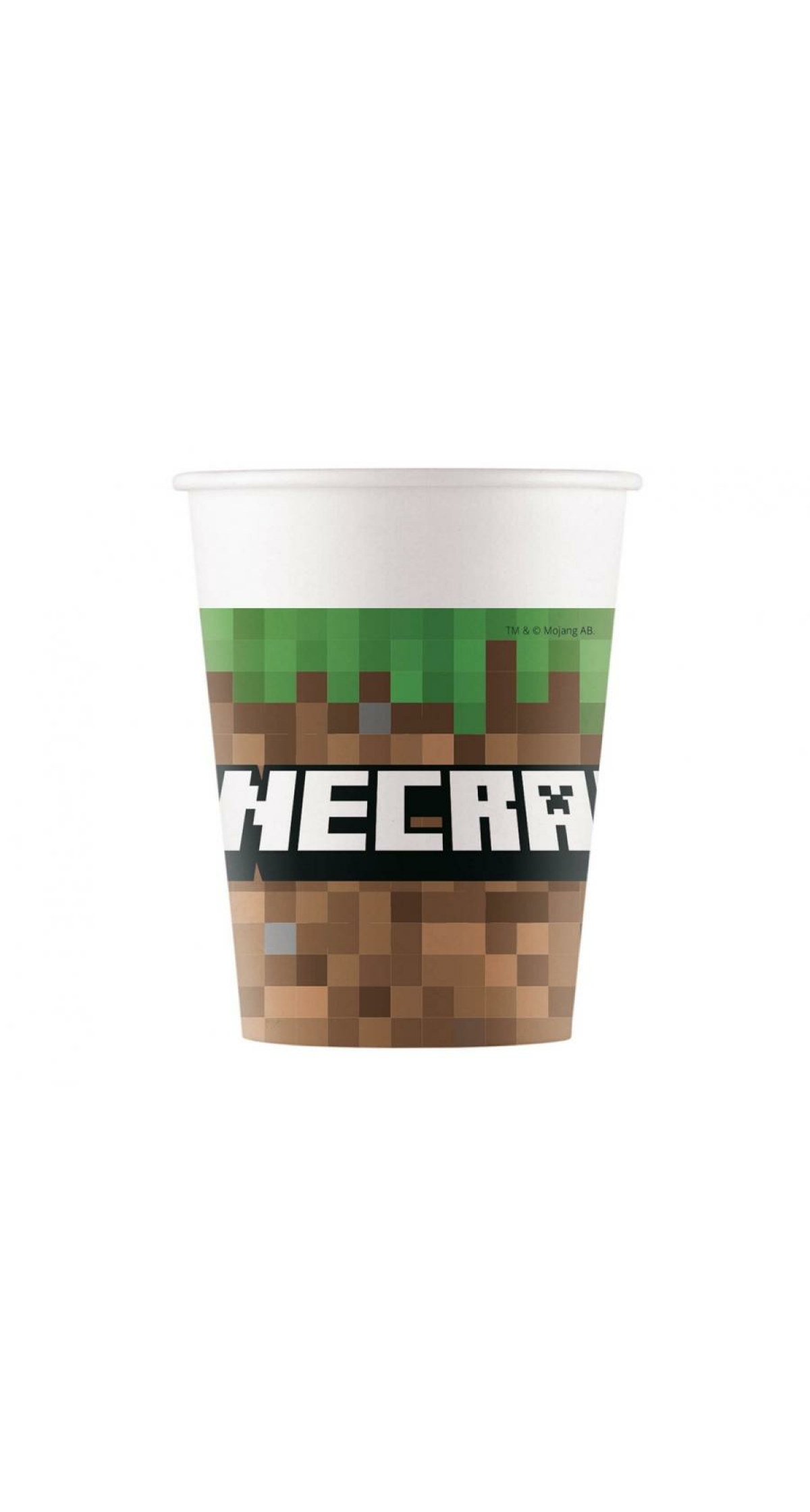 Minecraft Party Paper Cups 200ml - 8pk