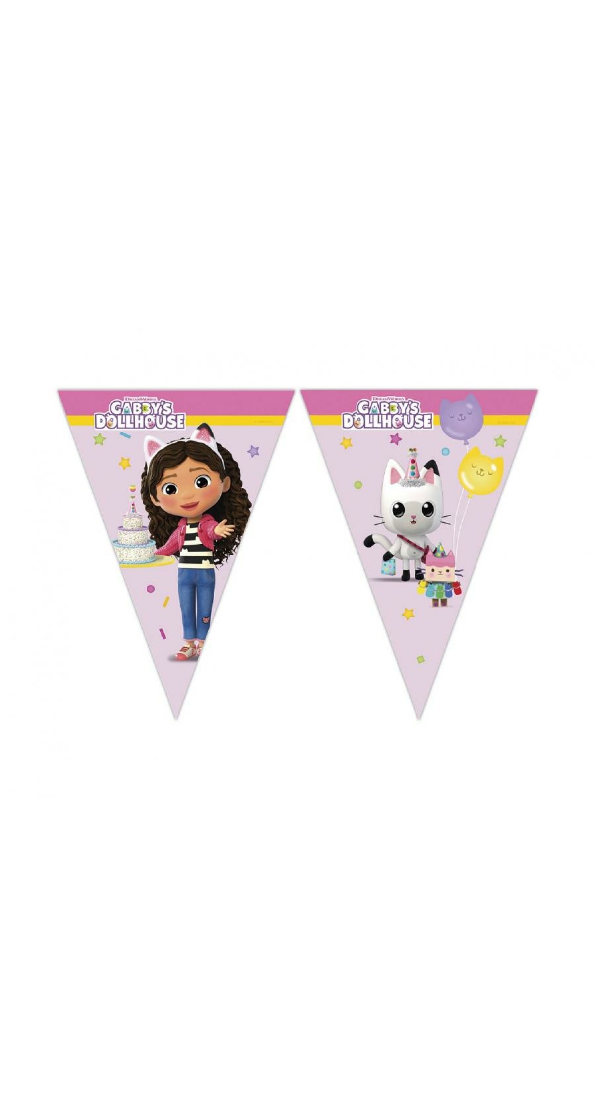Gabby's Dollhouse Party Flag Banner - 230cm