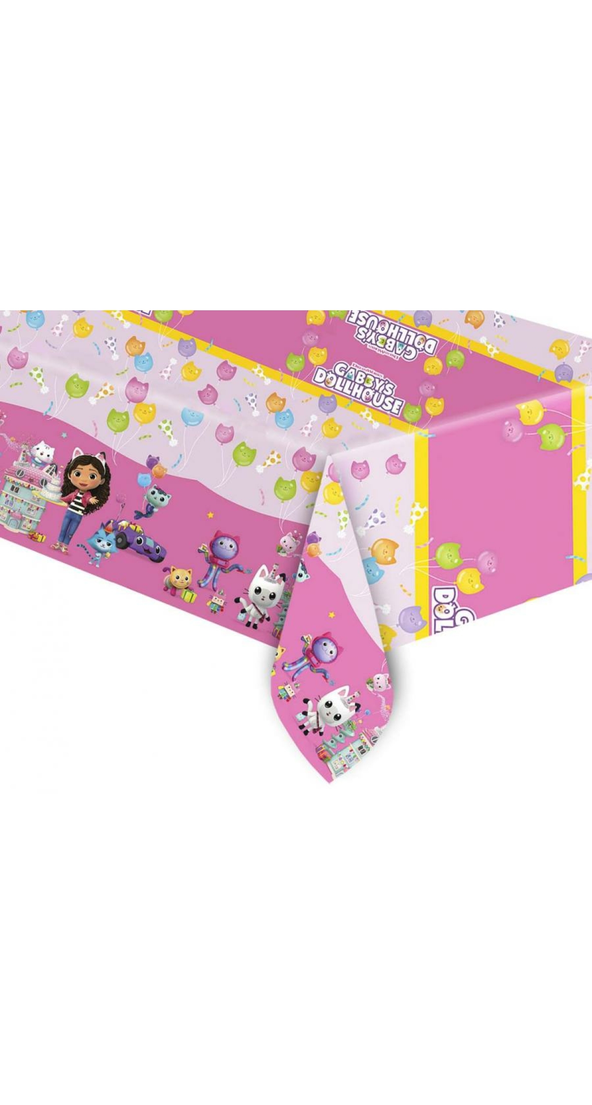 Gabby's Dollhouse Party Plastic Tablecover - 120x180cm
