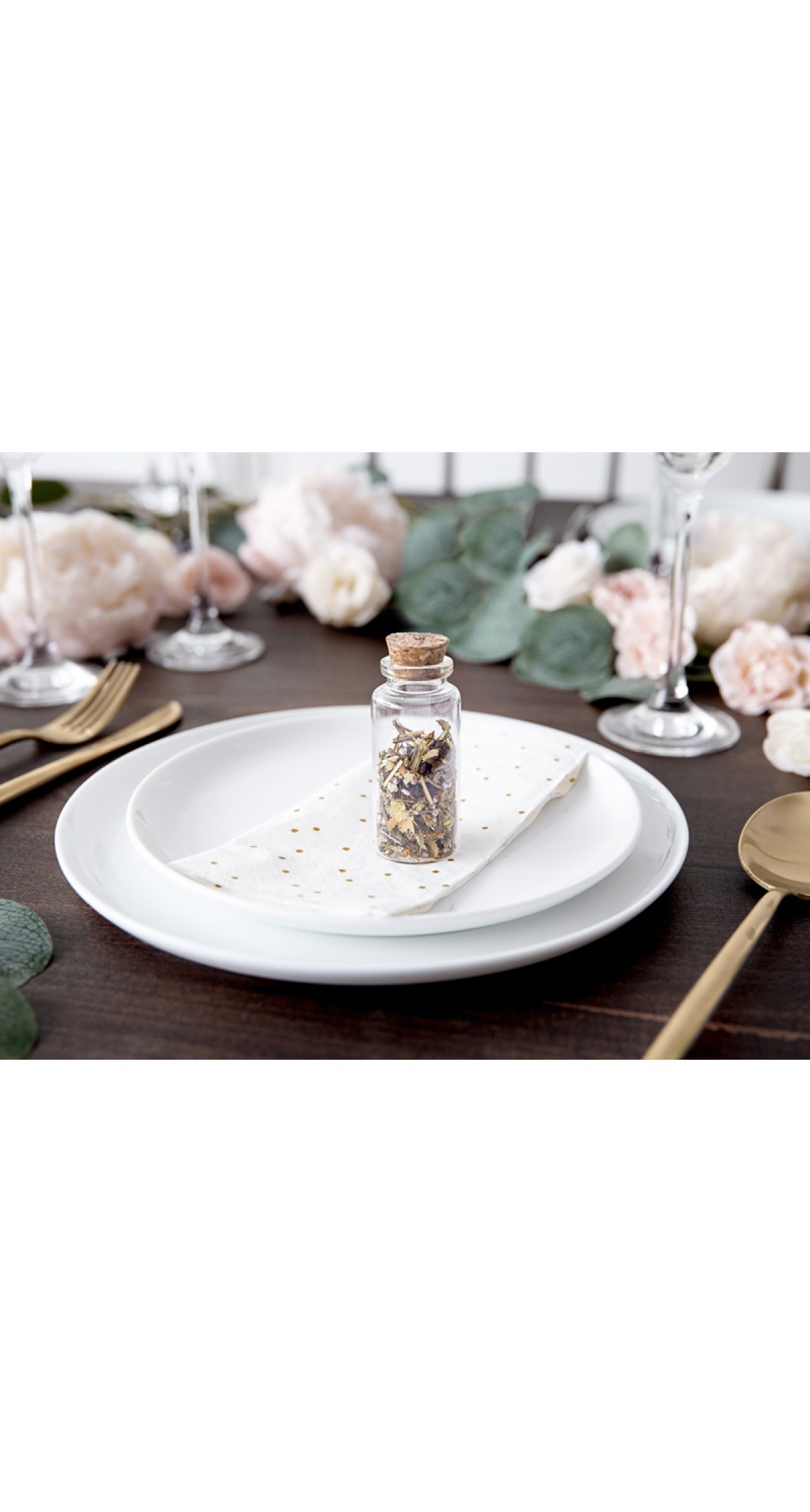 Glass Bottles With Cork Plug 7.5cm (1pkt / 12pc)