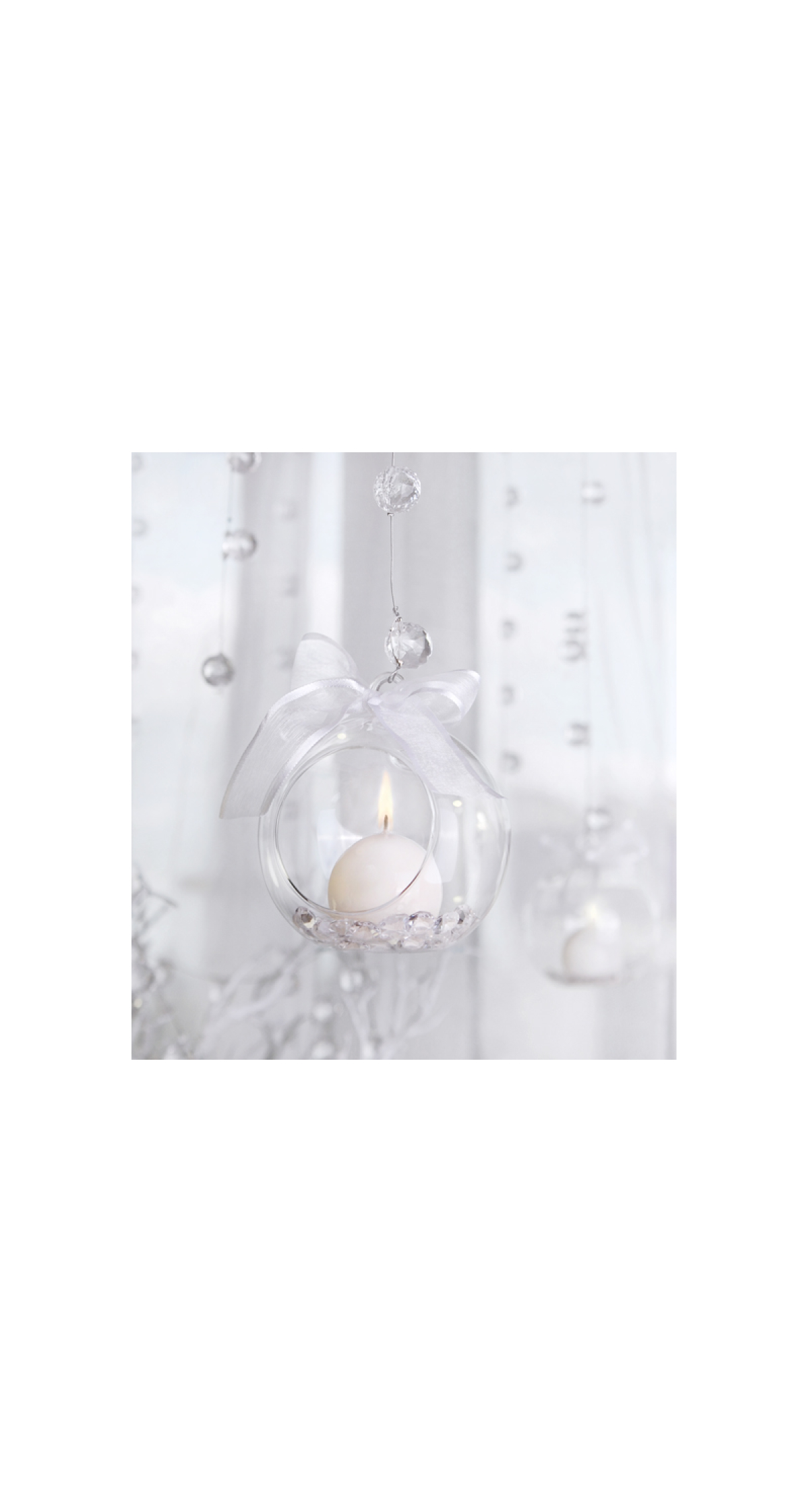 Glass Balls - Candleholder 10cm - 1pc
