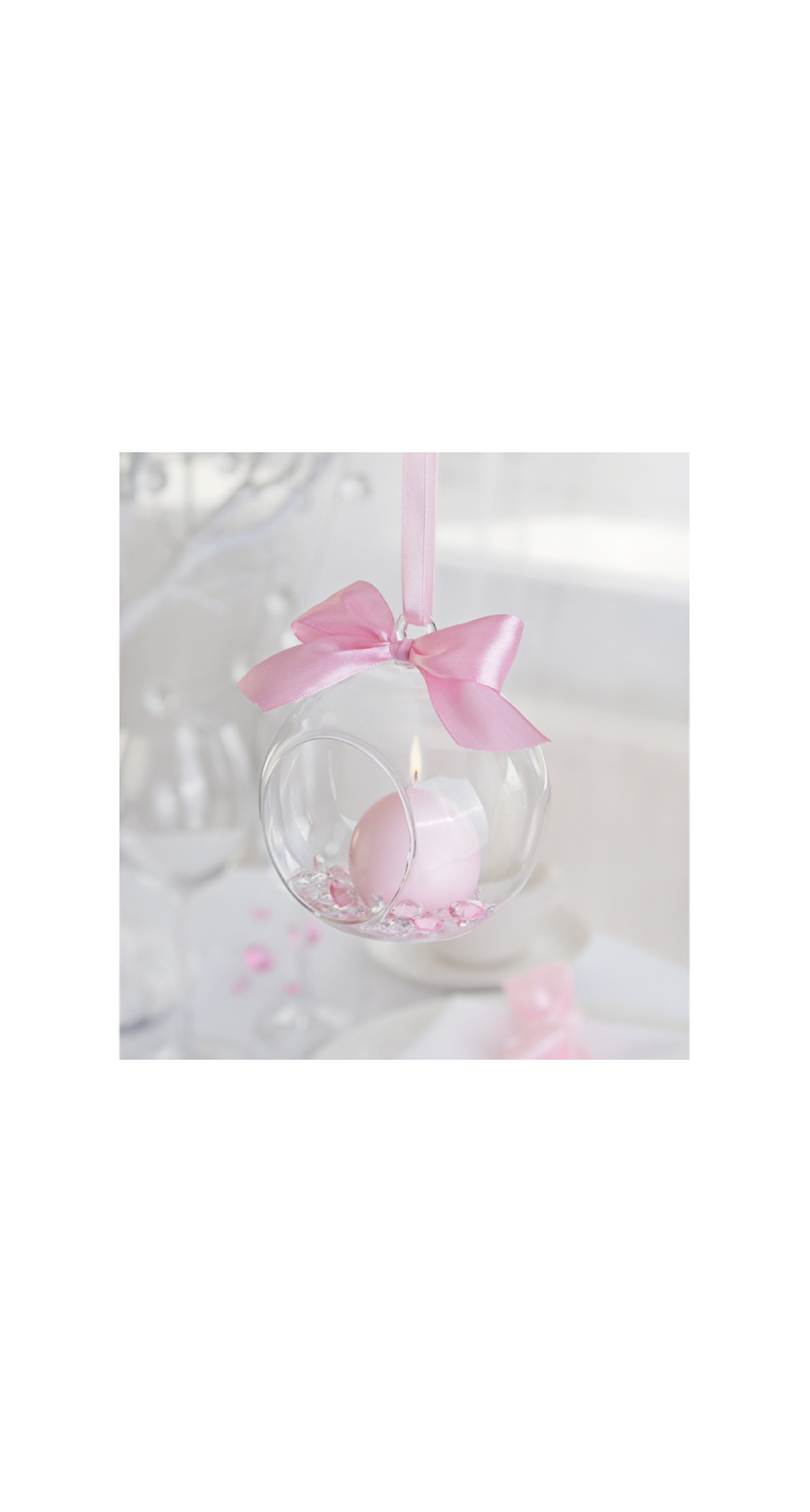 Glass Balls - Candleholder 10cm - 1pc
