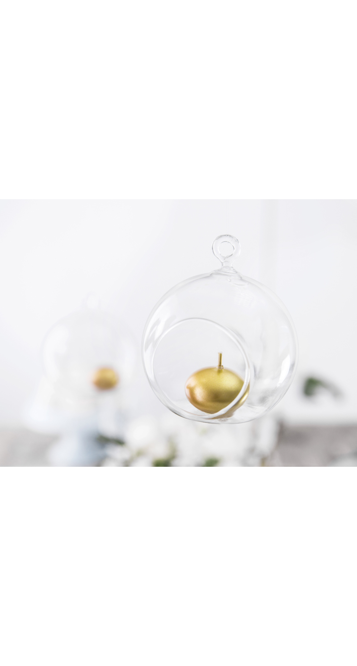 Glass Balls - Candleholder 10cm - 1pc