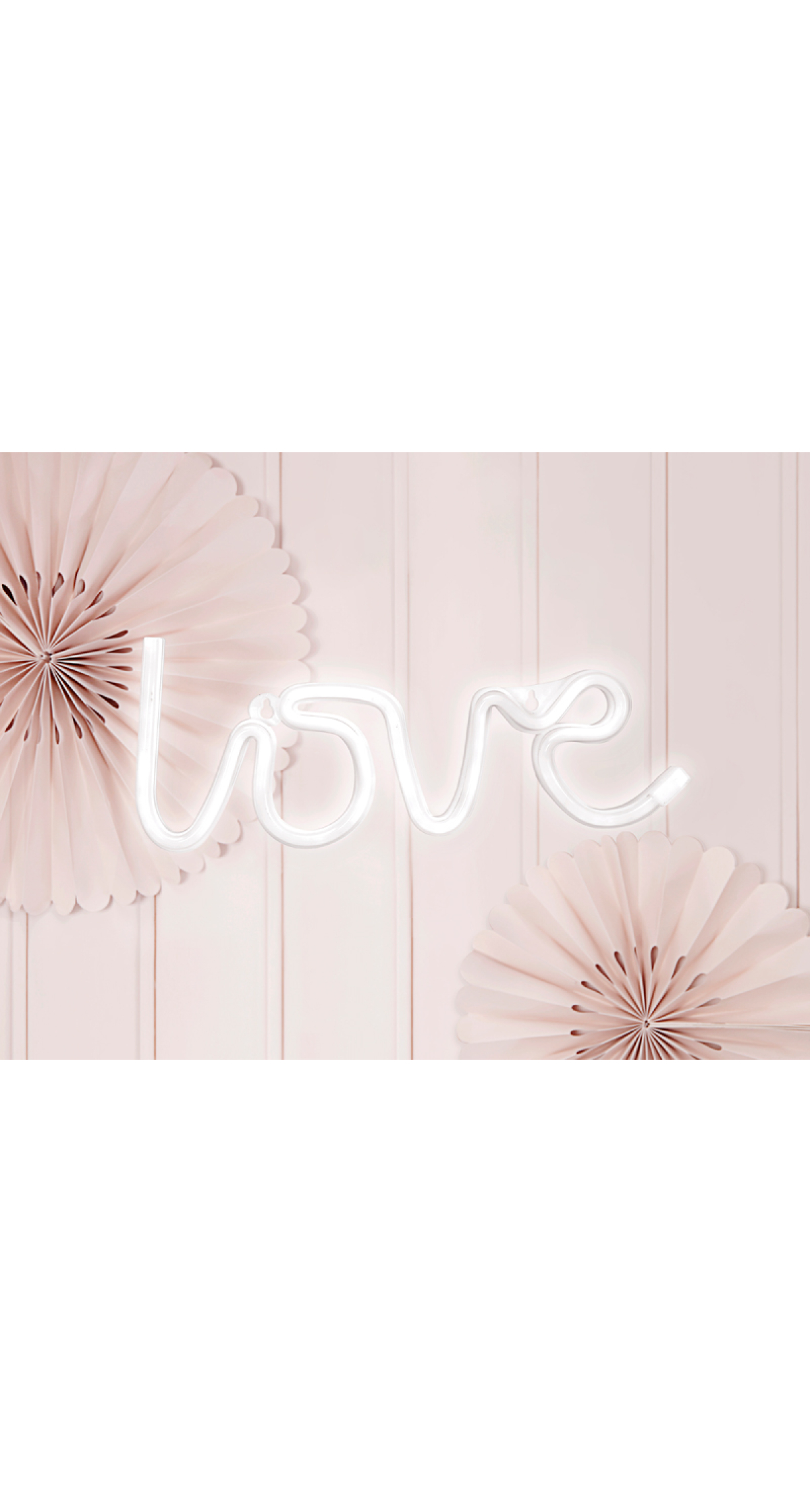 Neon Led - Love White 34.5x13cm