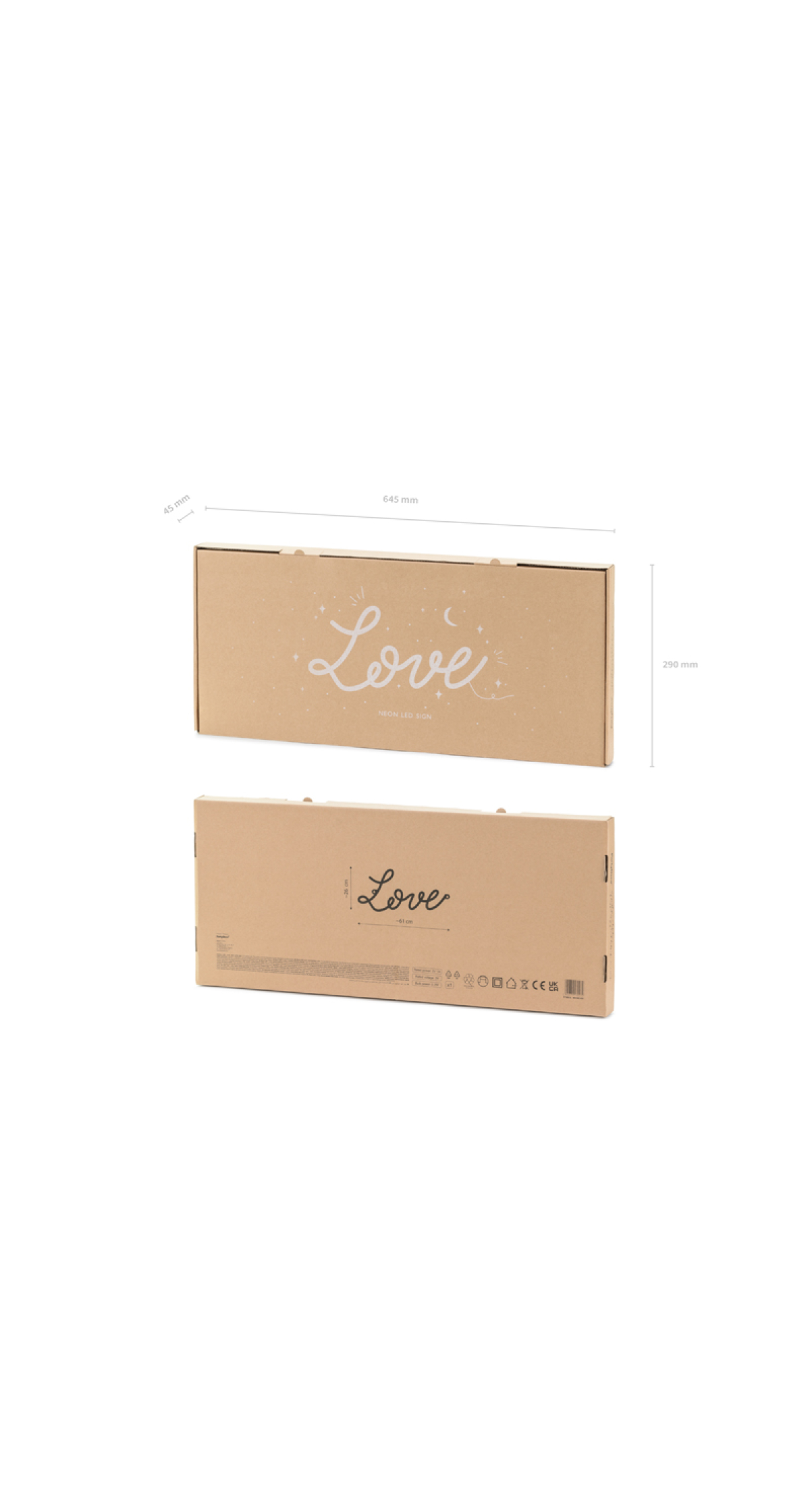Neon Led - Love White 61x274cm