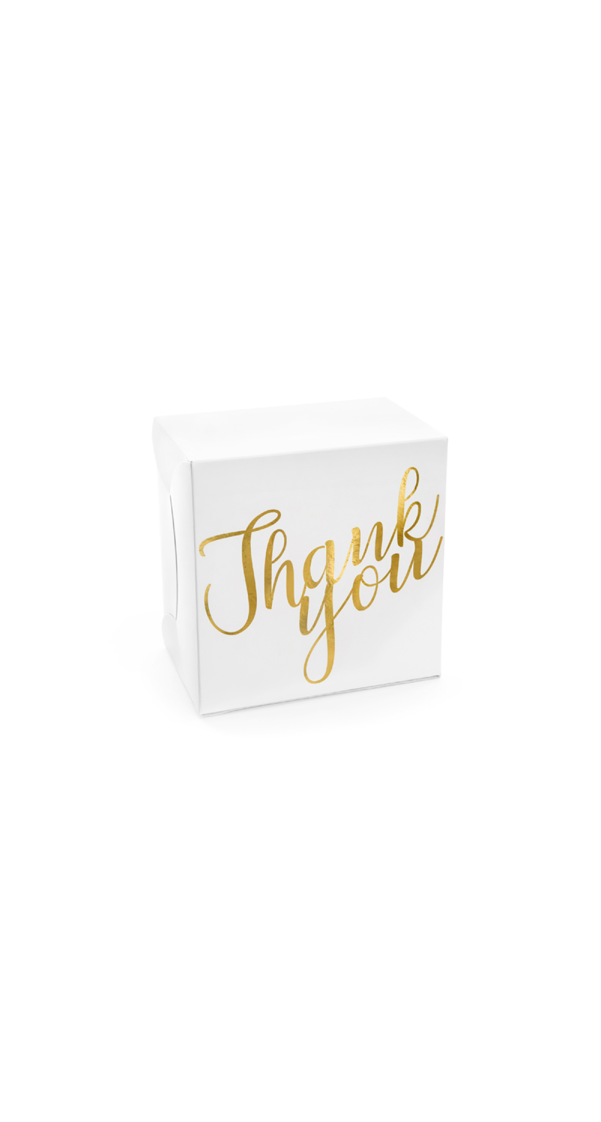 Decorative Cake Boxes - Thank You Gold - (1pkt / 10pc)