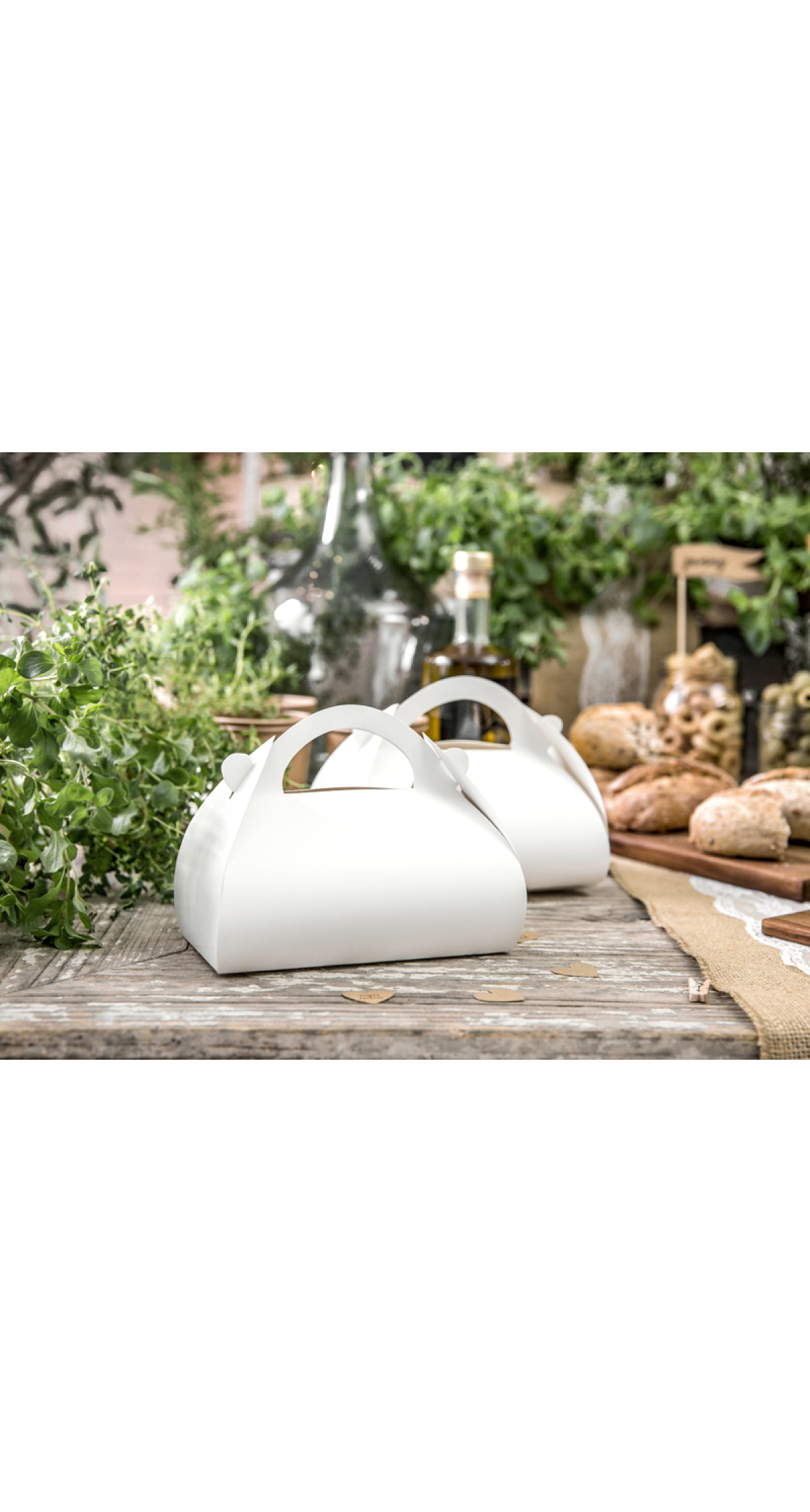 Decorative Cake Boxes White 16x8.5x9.5cm. (1pkt / 10pc)