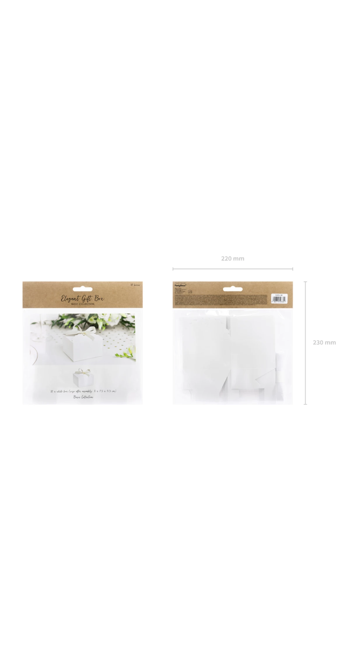 Boxes - Cloud White 8x7.5x4.5cm (1pkt / 10pc)