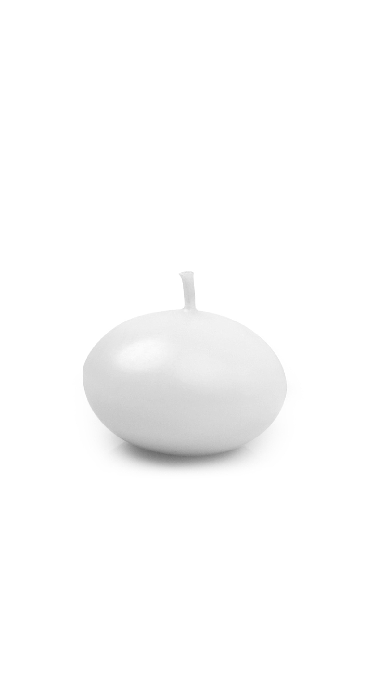 Floating Candle Disc Matt White 4cm - 1pc