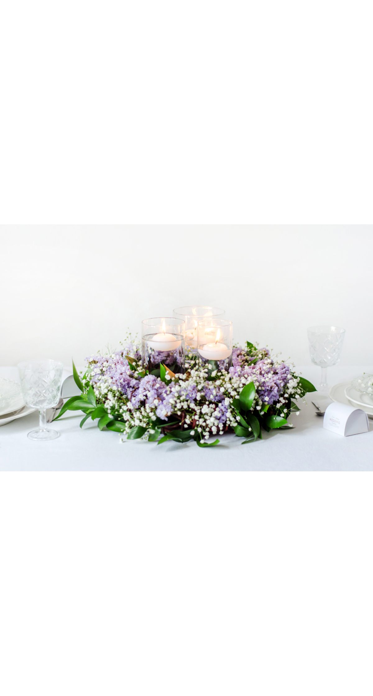 Floating Candle Disc Matt White 4cm - 1pc
