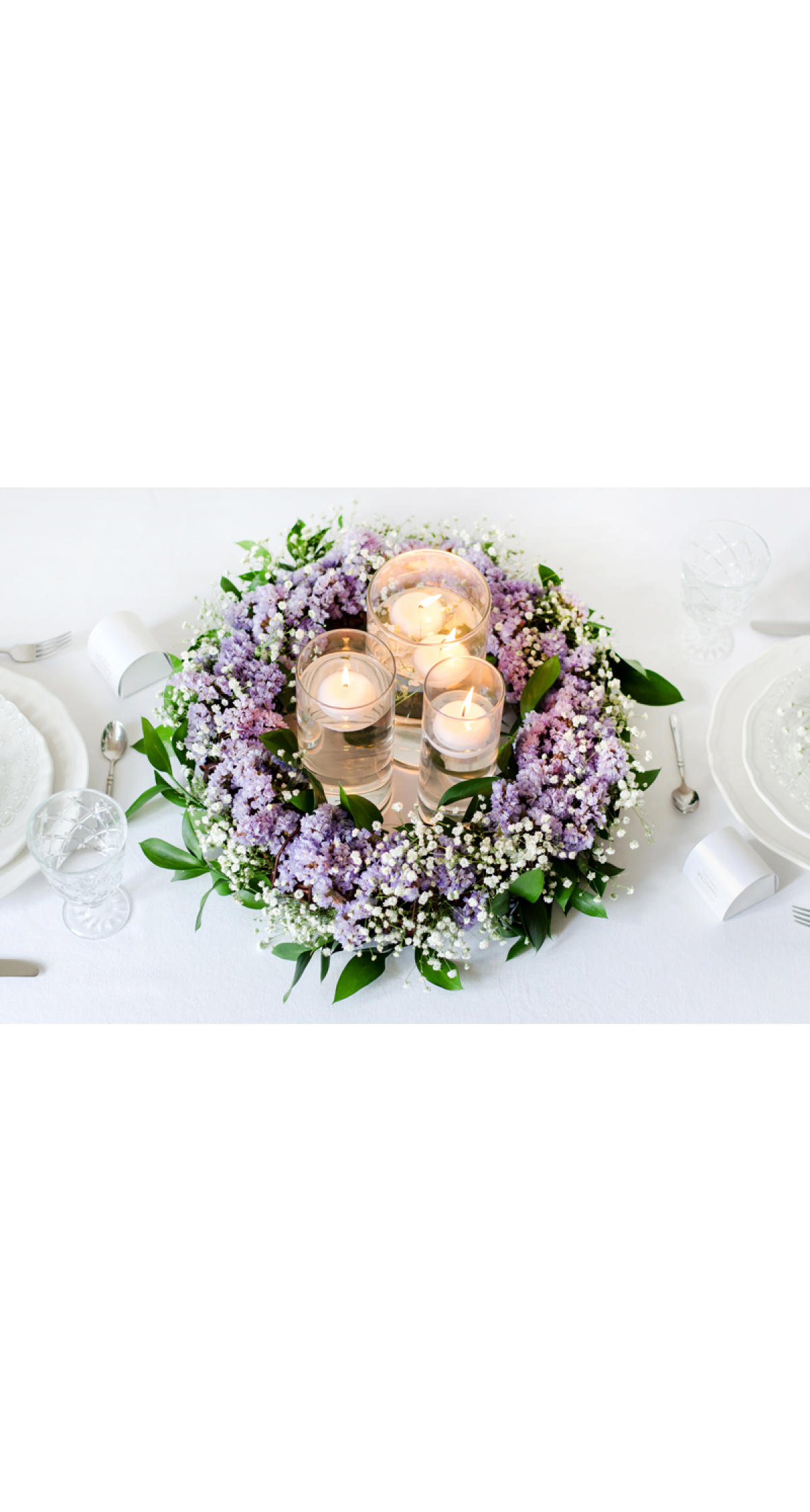 Floating Candle Disc Matt White 4cm - 1pc
