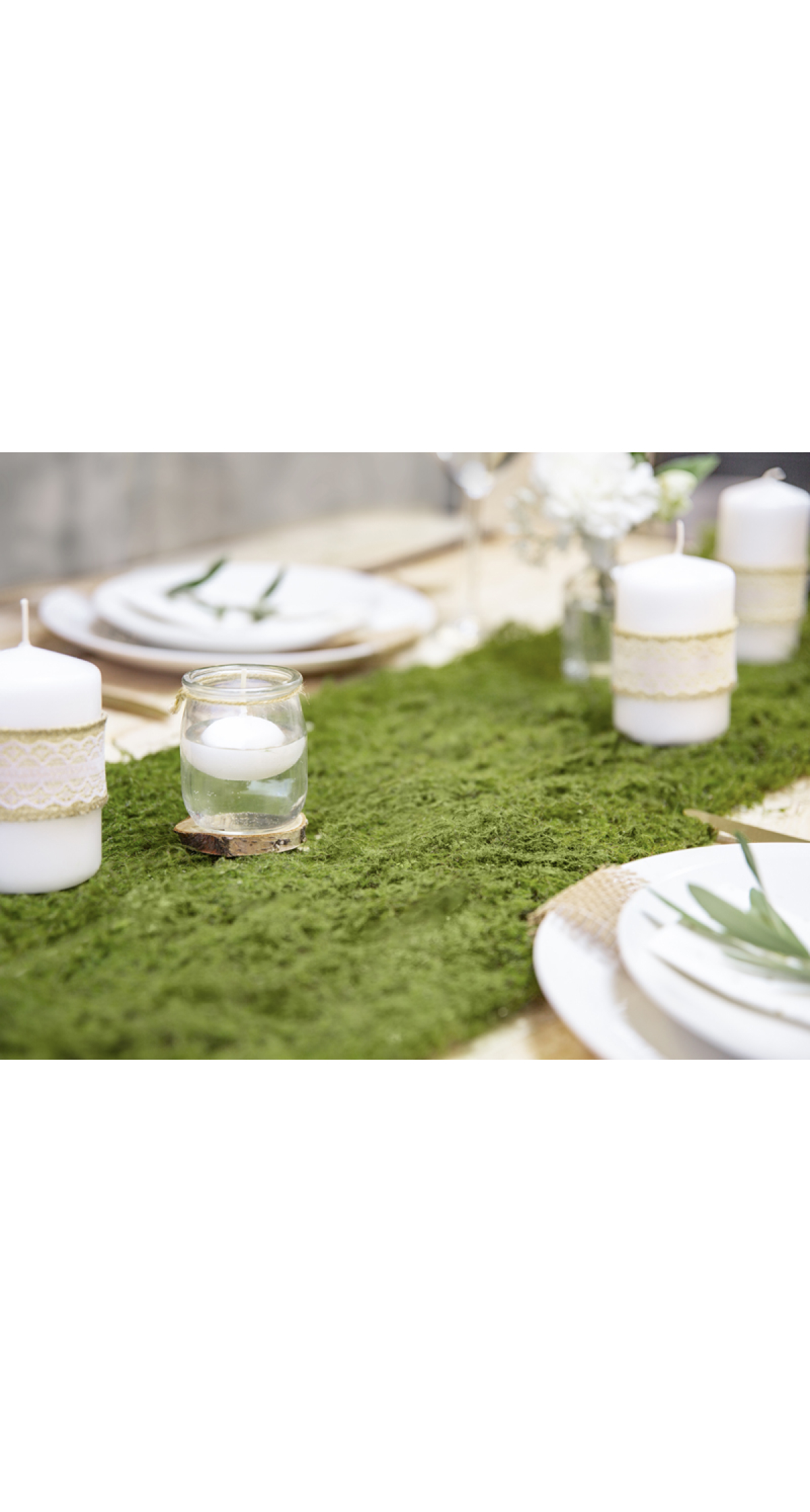 Floating Candle Disc Matt White 5cm -1pc