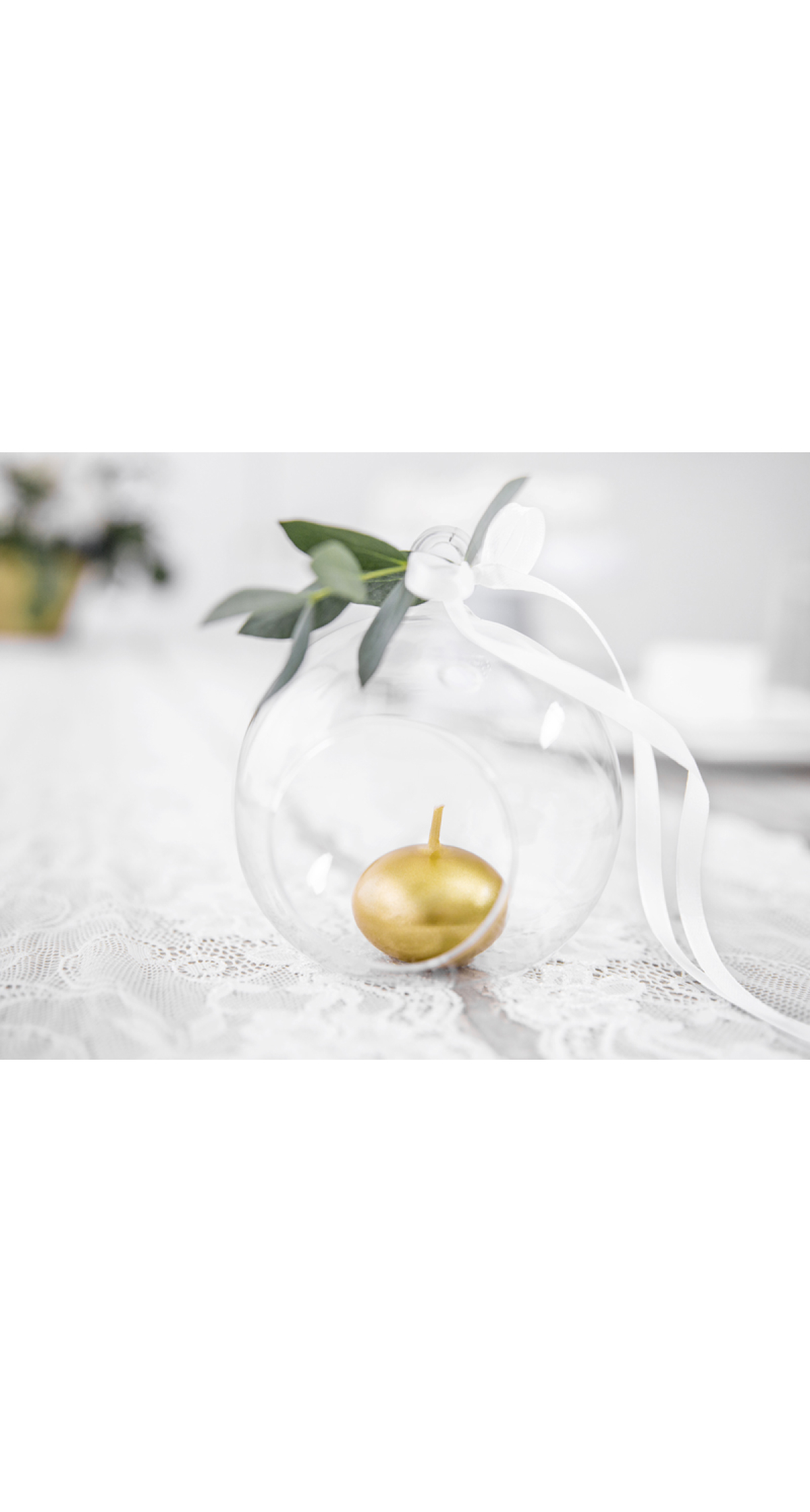 Floating Candle Disc Metallic Gold 4cm - 1pc