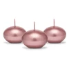 Floating Candle Disc Metallic Rose Gold 4cm - 1pc