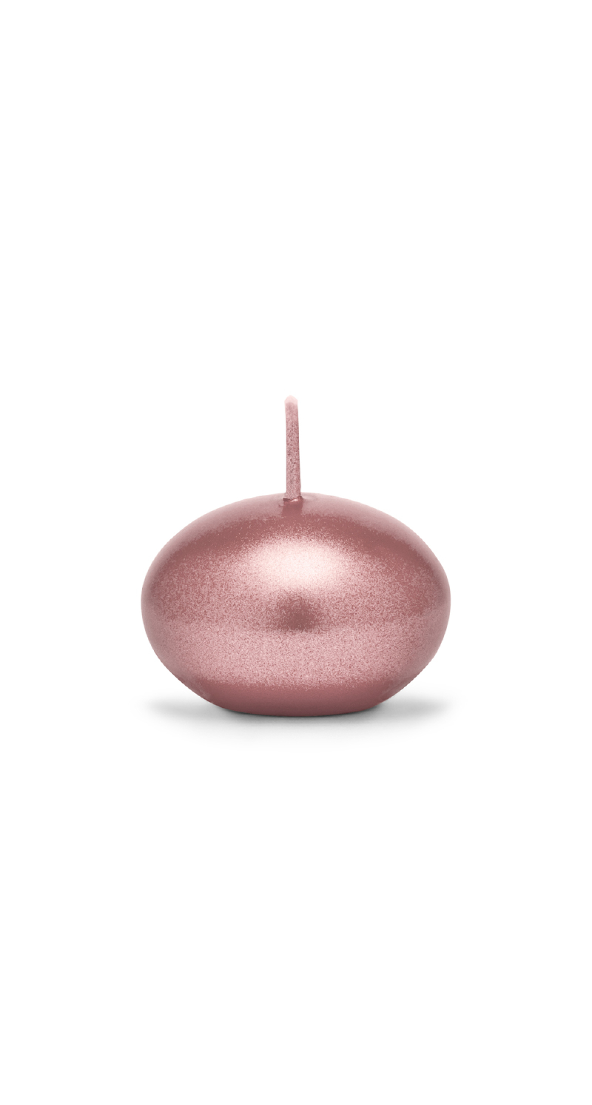 Floating Candle Disc Metallic Rose Gold 4cm - 1pc