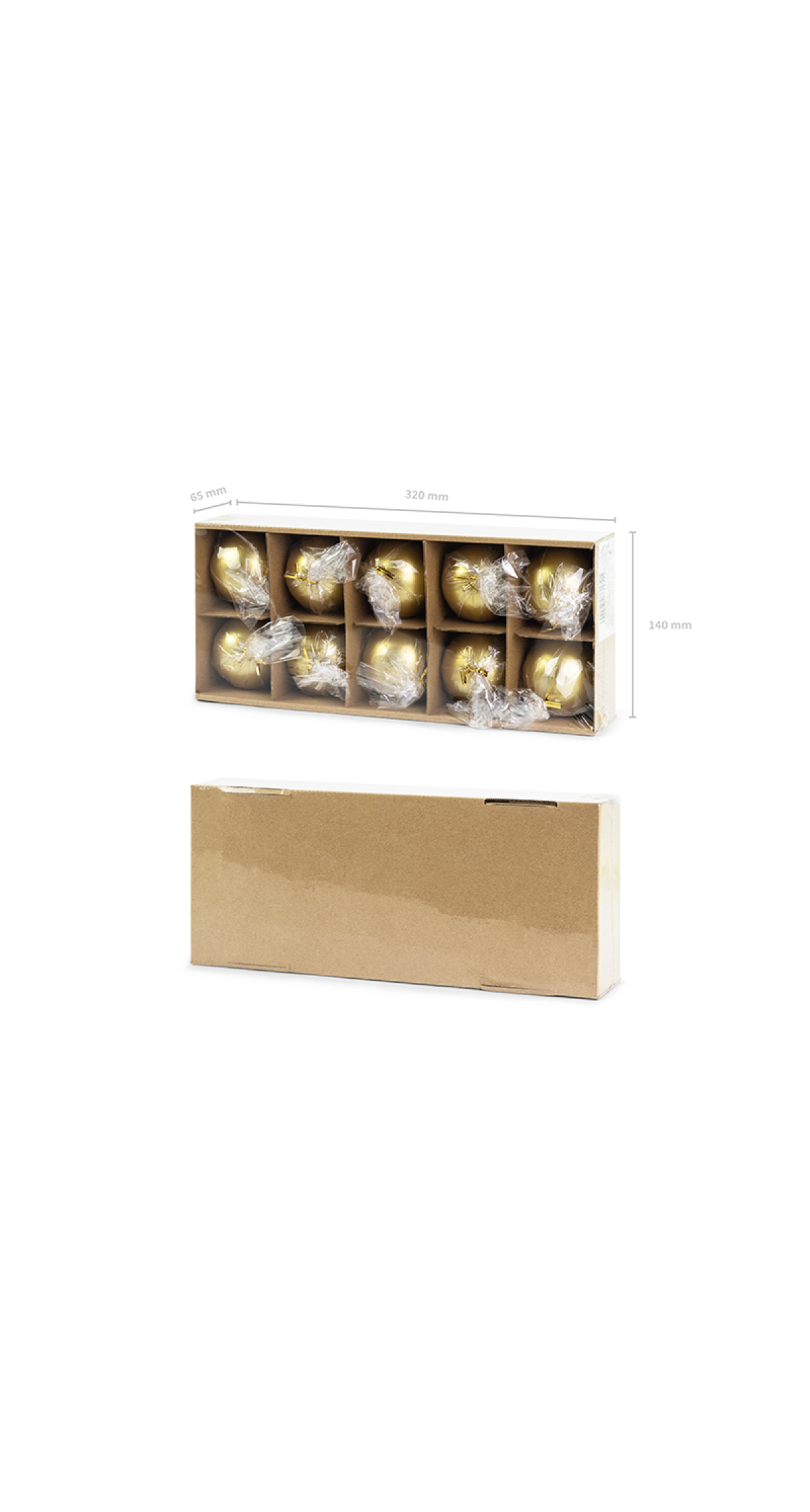 Candle Sphere Metallic Gold 6cm - 1pc