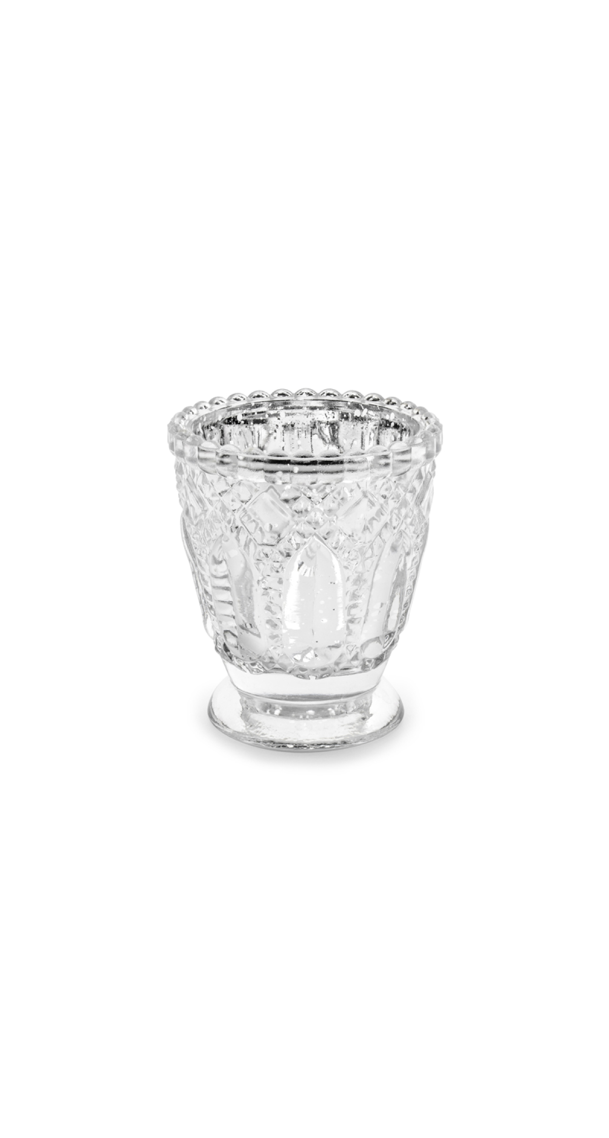 Candle Holder Silver 8cm - 1pc