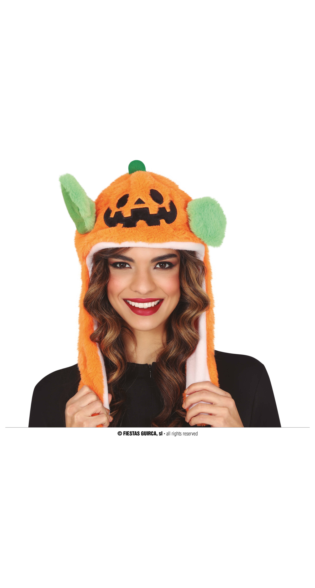 Halloween Plush Pumpkin Beanie Hat With Movement