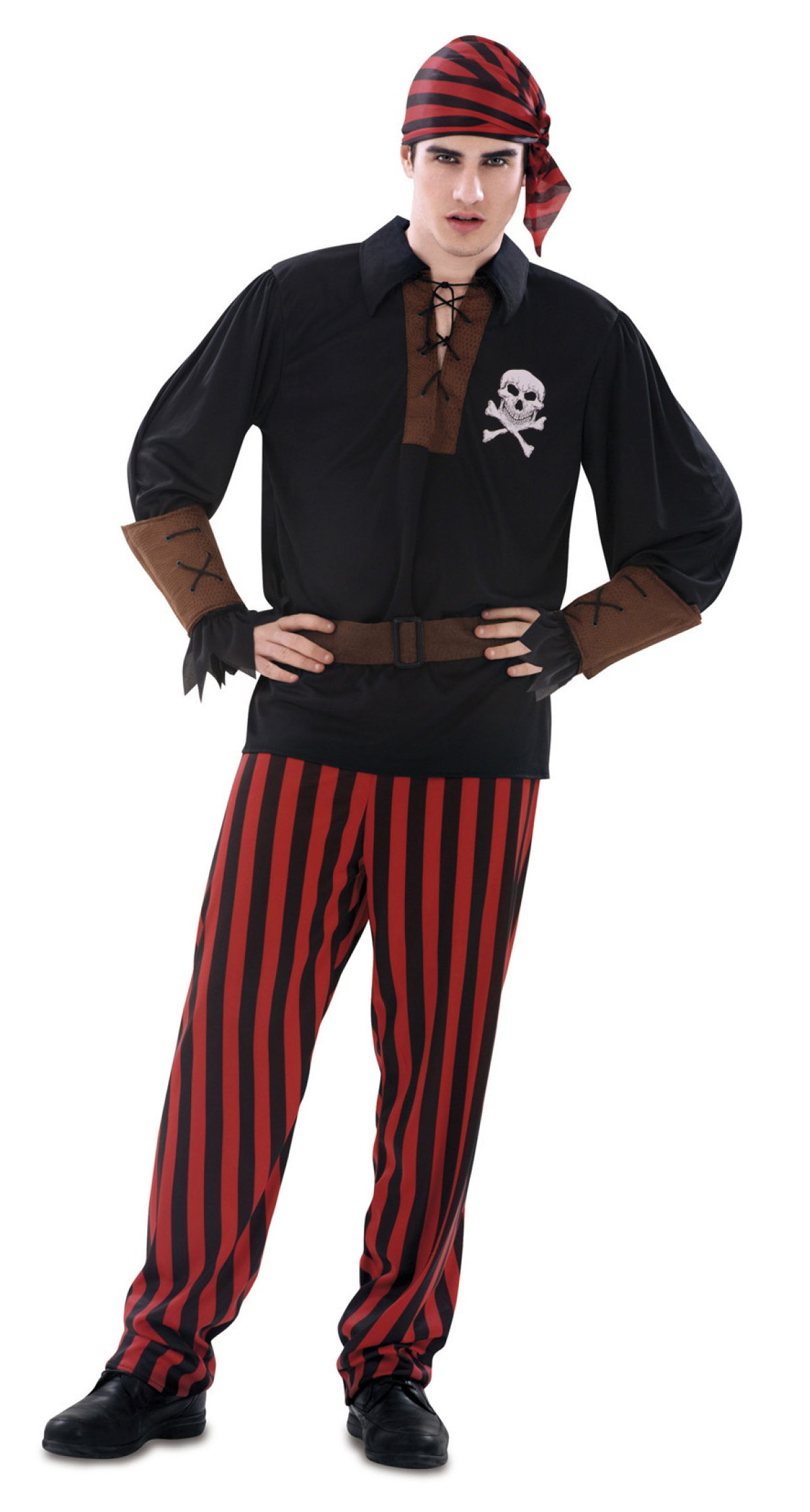 Bandana Pirate Man Costume - Adult Size XL