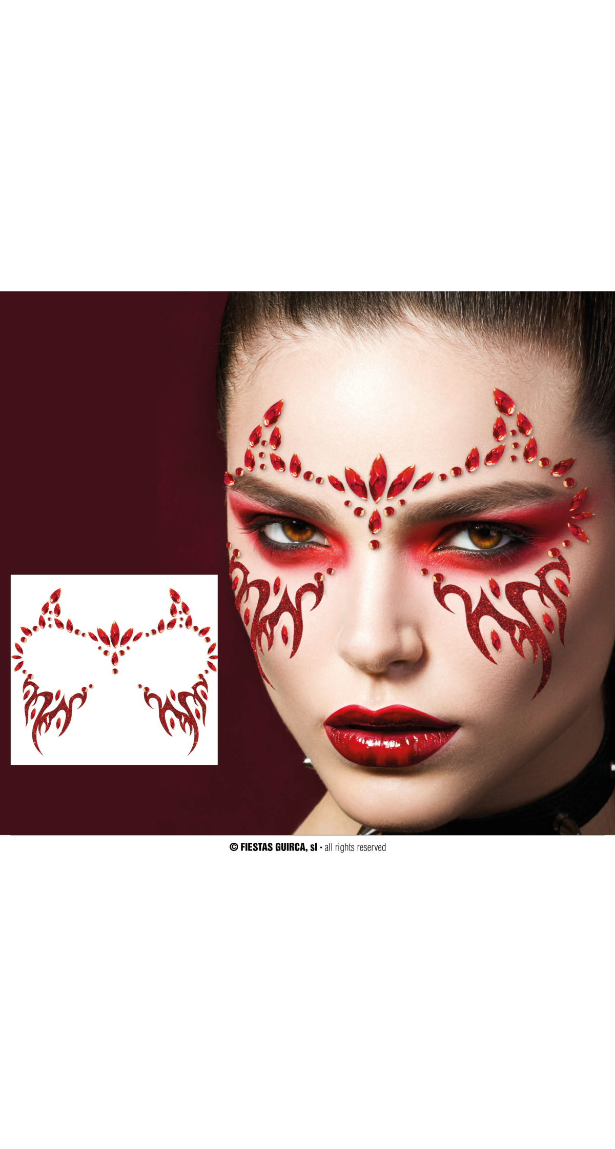 Devil Face Jewelry Self-Adhesive