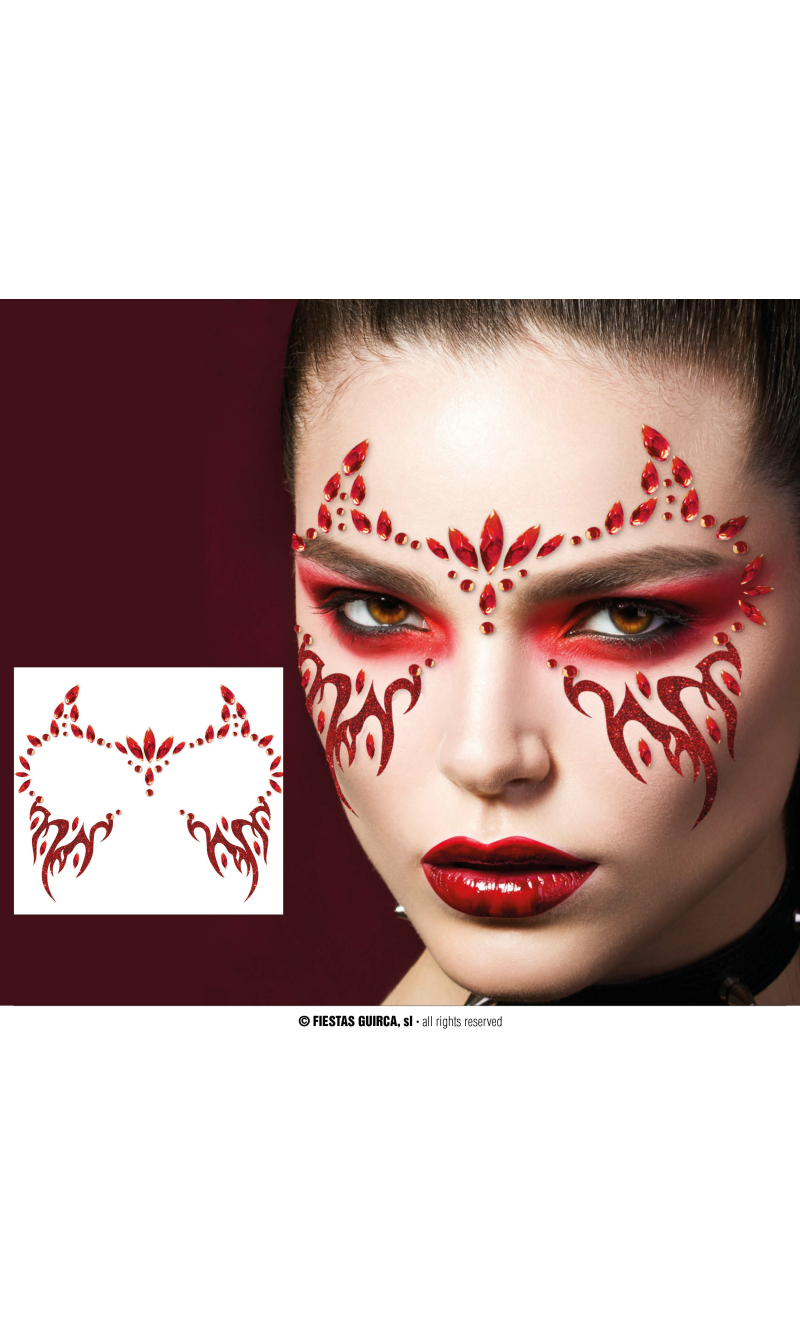 Devil Face Jewelry Self-Adhesive