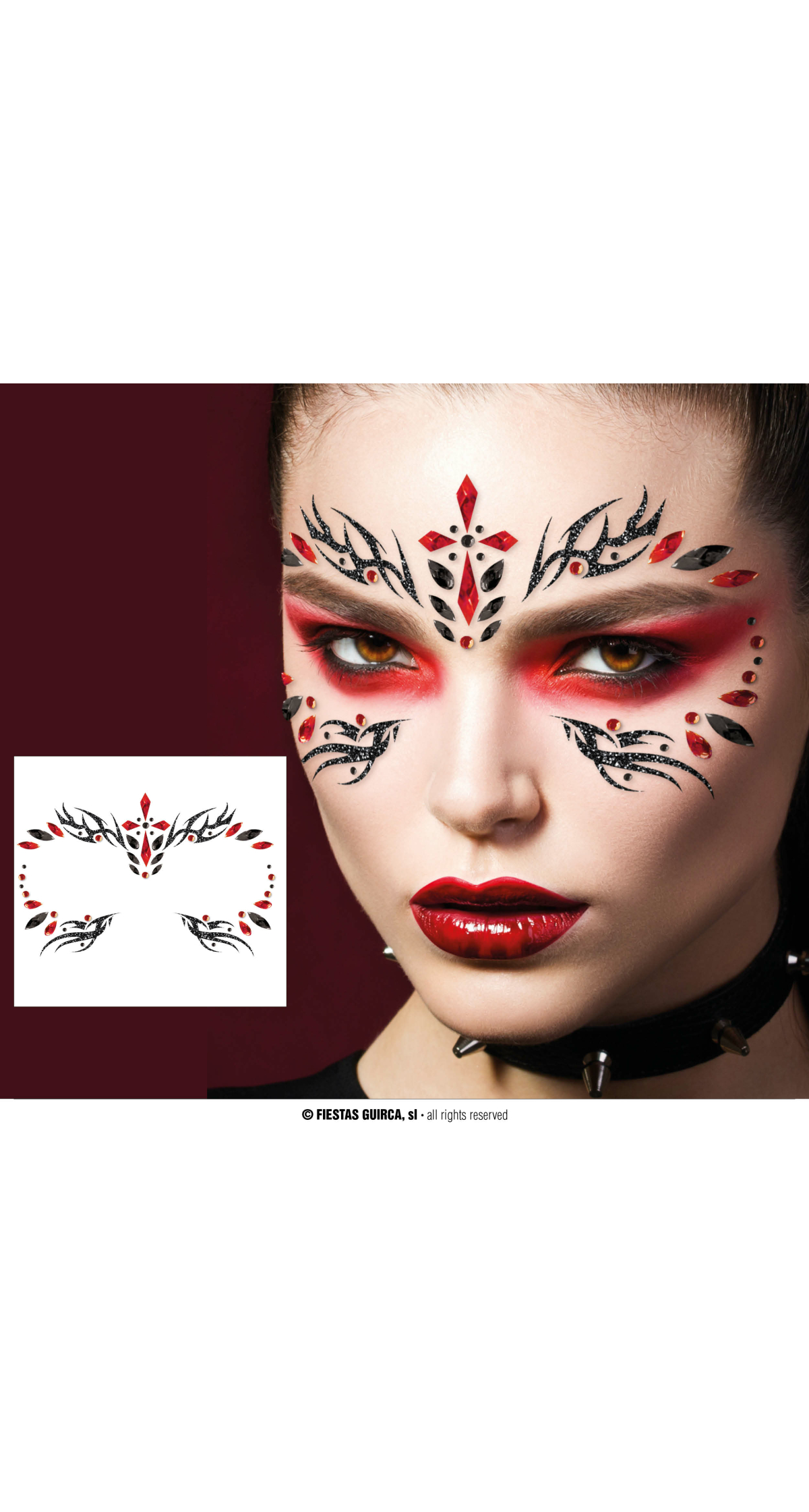 Gothic Face Jewelry Self-Adhesive