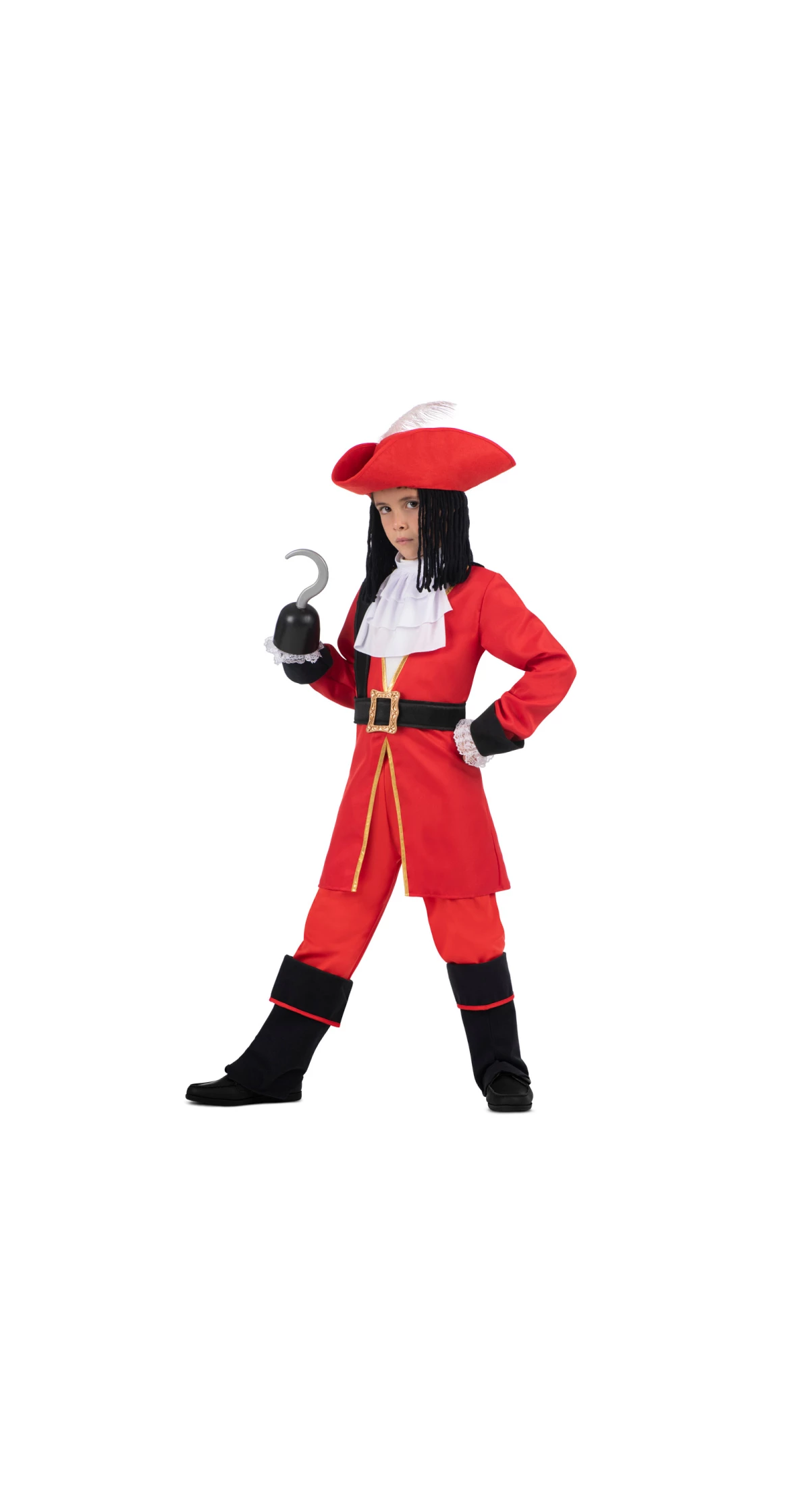 Captain Hook Costume - Age 10 to 12 Years
