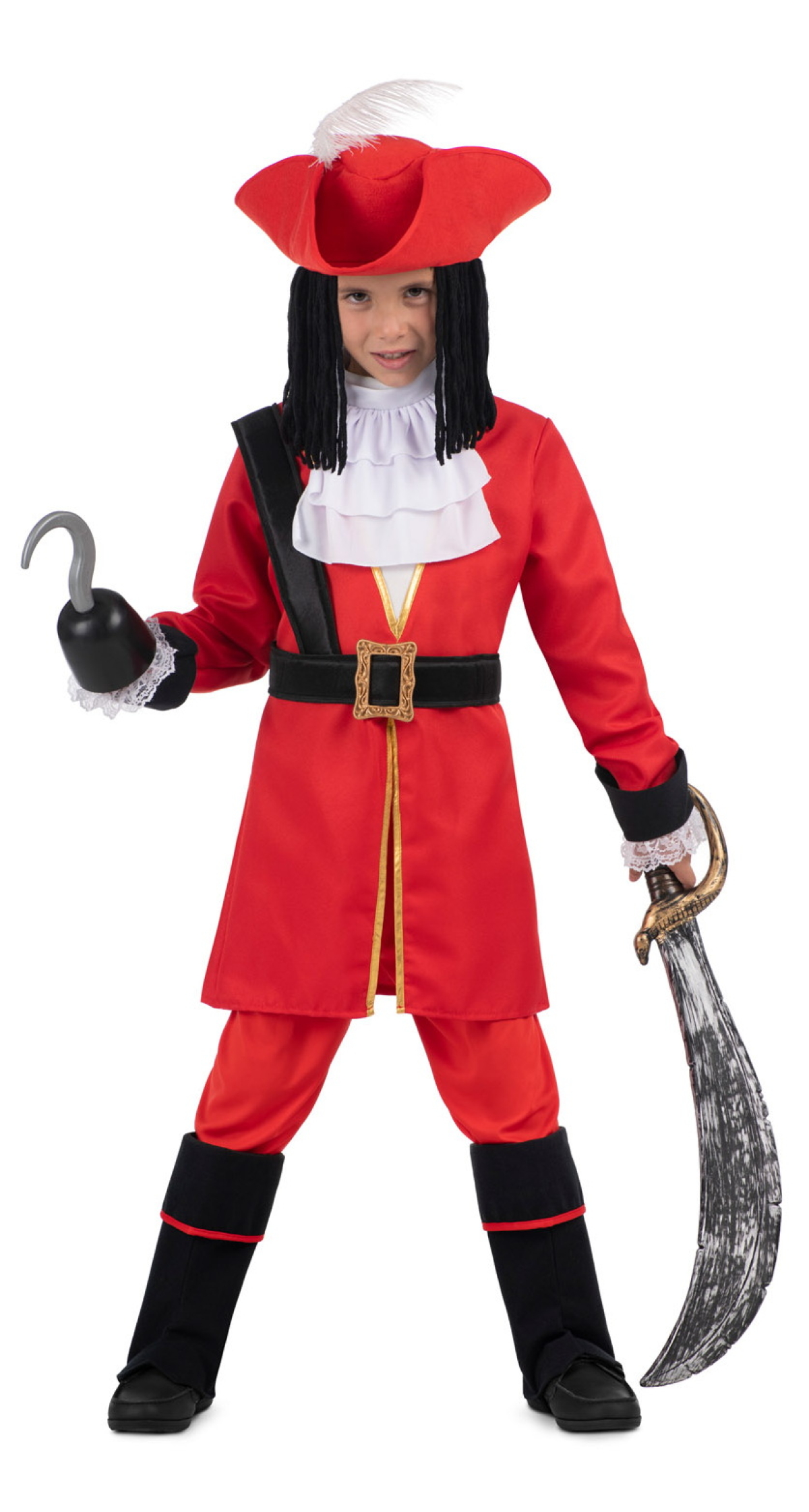 Captain Hook Costume - Age 7 to 9 Years