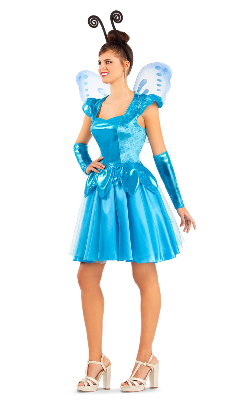 Classy Blue Fairy Costume - Adult Size Small