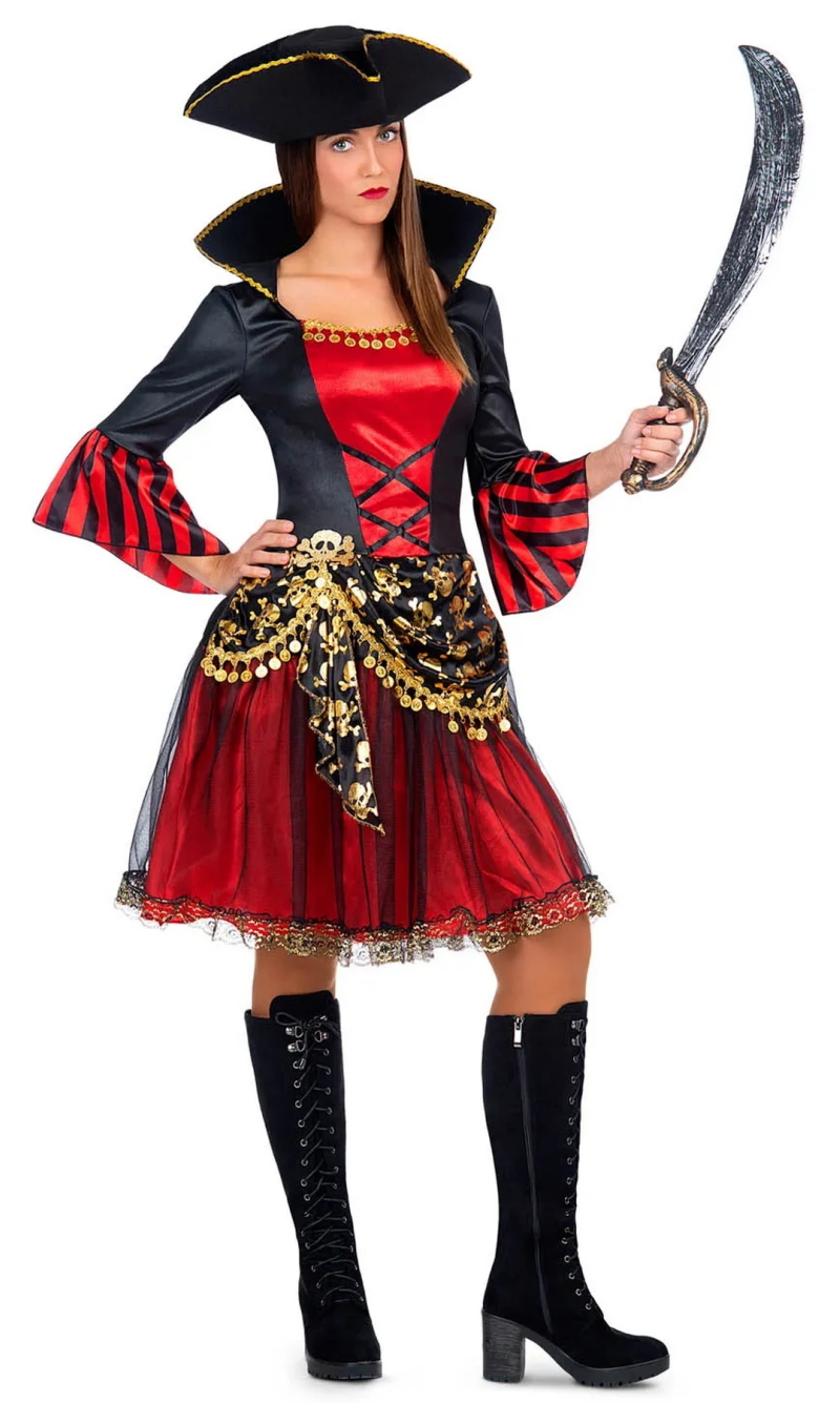 Deluxe Lady Pirate Beauty - Adult Size Small