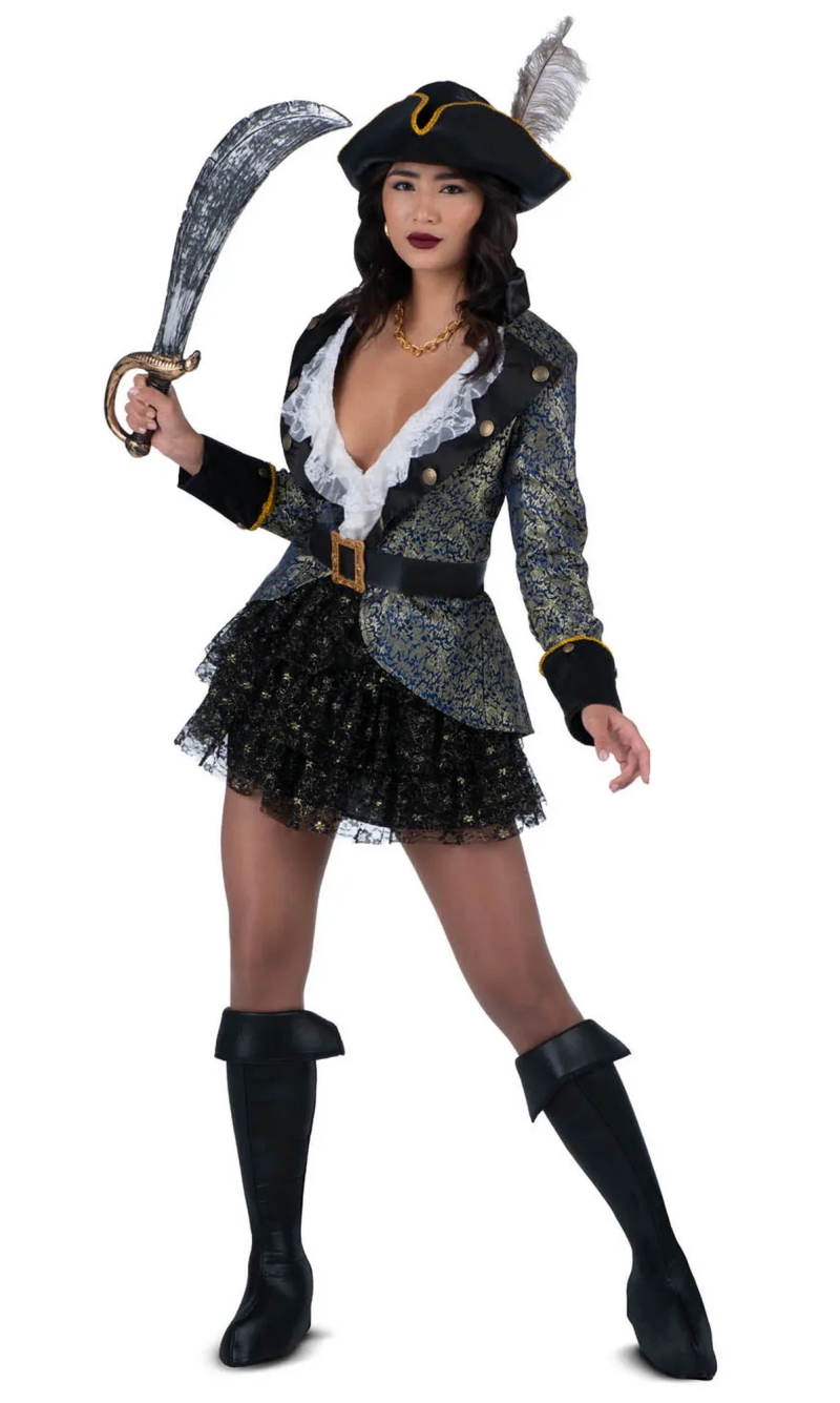 Deluxe Buccaneer Beauty Costume - Adult Size Large