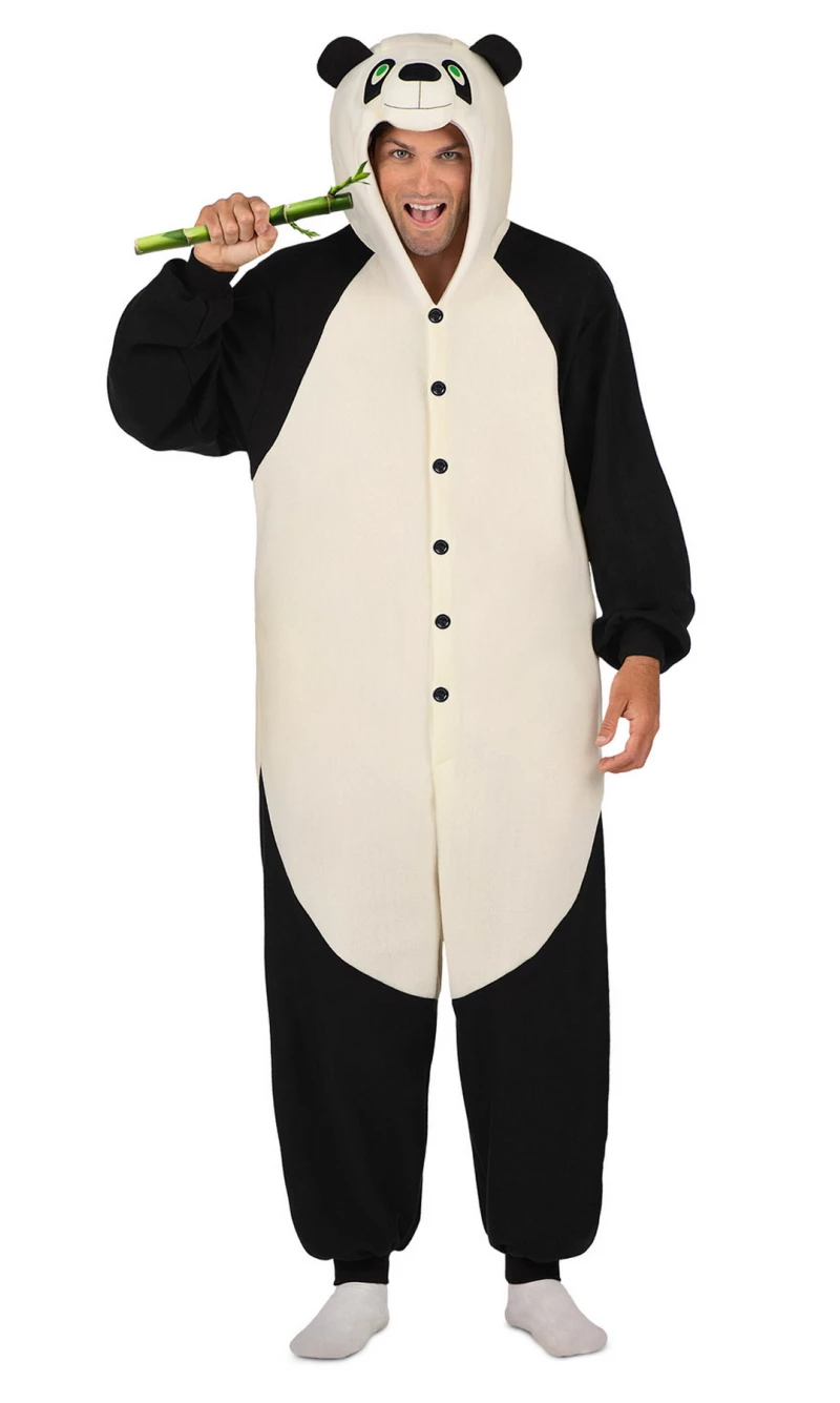 Panda Bear Kigurumi Onesie Costume - Adult Size Small