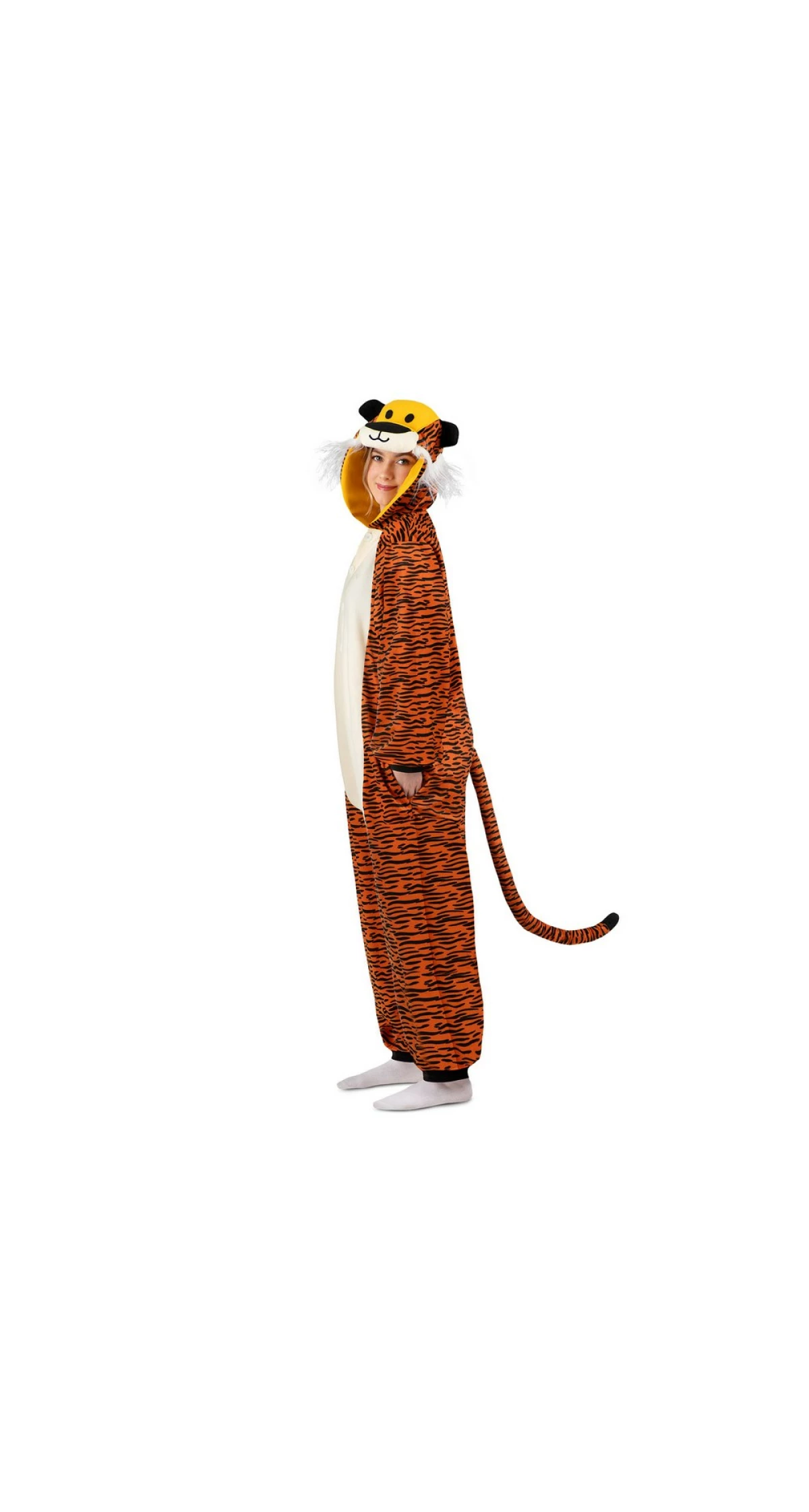 Tiger Kigurumi Onesie Costume - Adult Size Small
