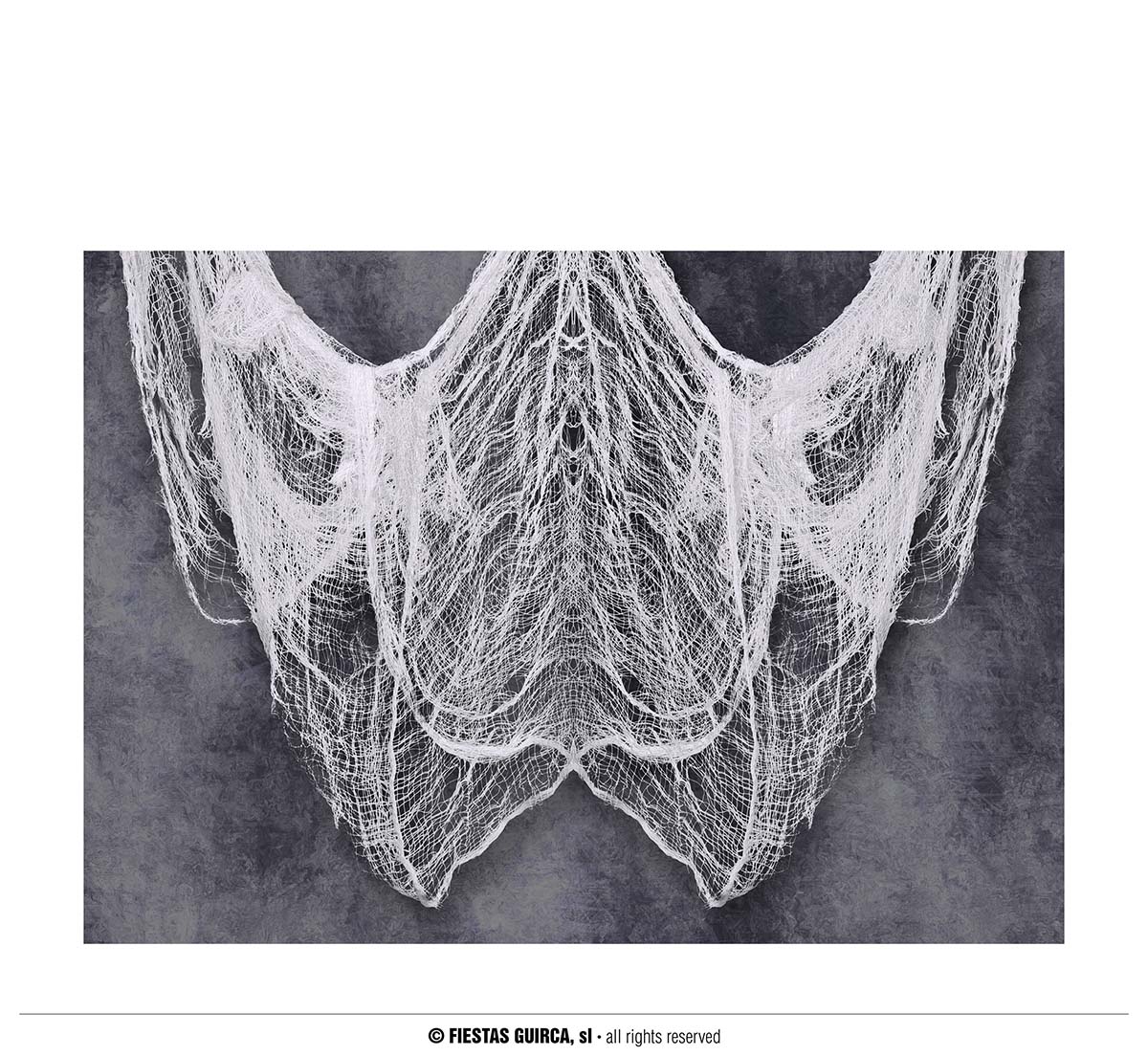 Halloween Decoration White Fabric 200x500cm Once Upon A Time Party