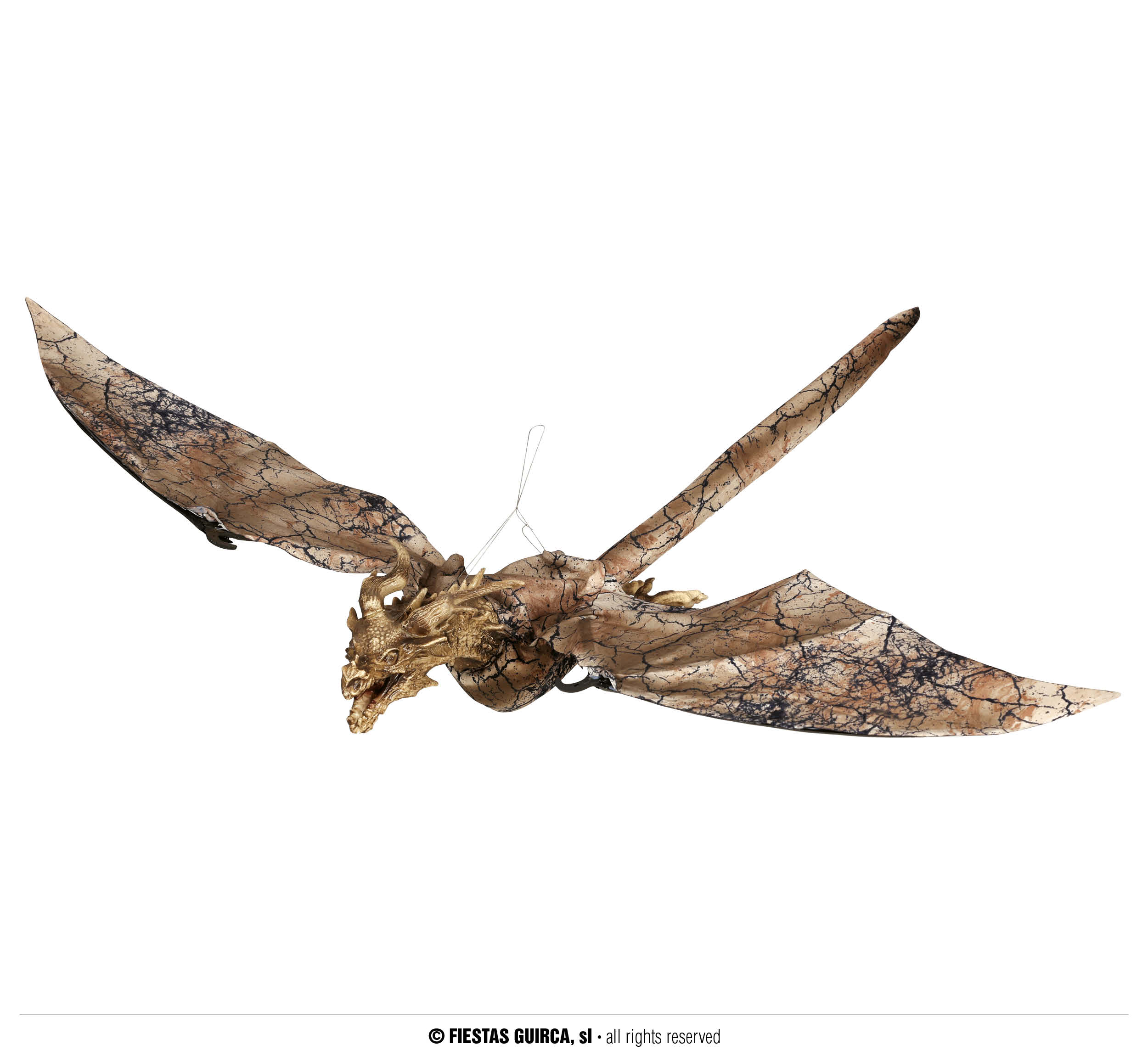 Halloween Hanging Dragon With Light Sound & Movement 120x90cm Once