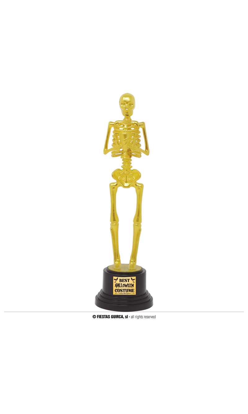 Halloween Best Costume Trophy (Skeleton) - 22cm