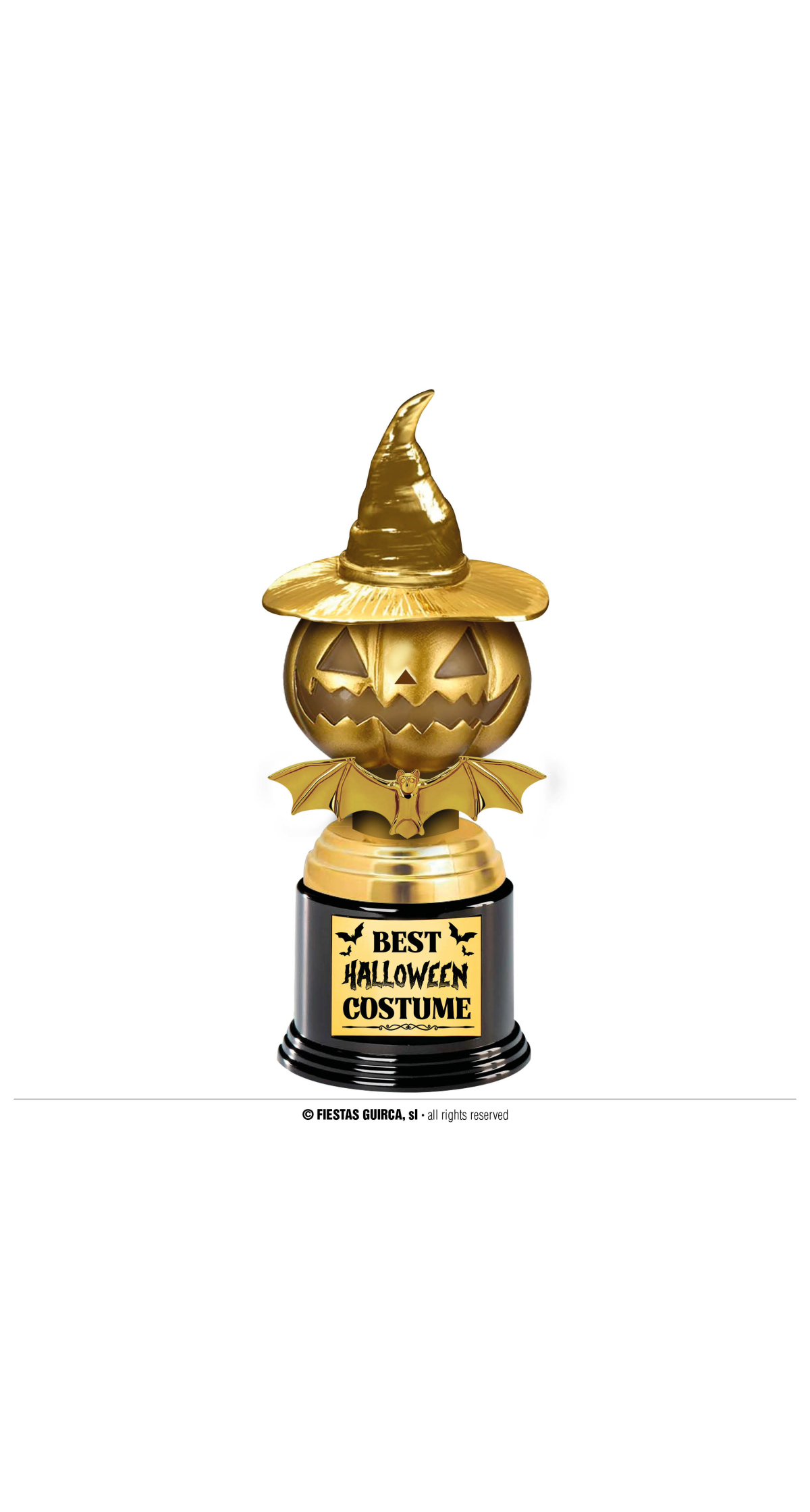 Halloween Best Costume Trophy (Pumpkin) - 22cm