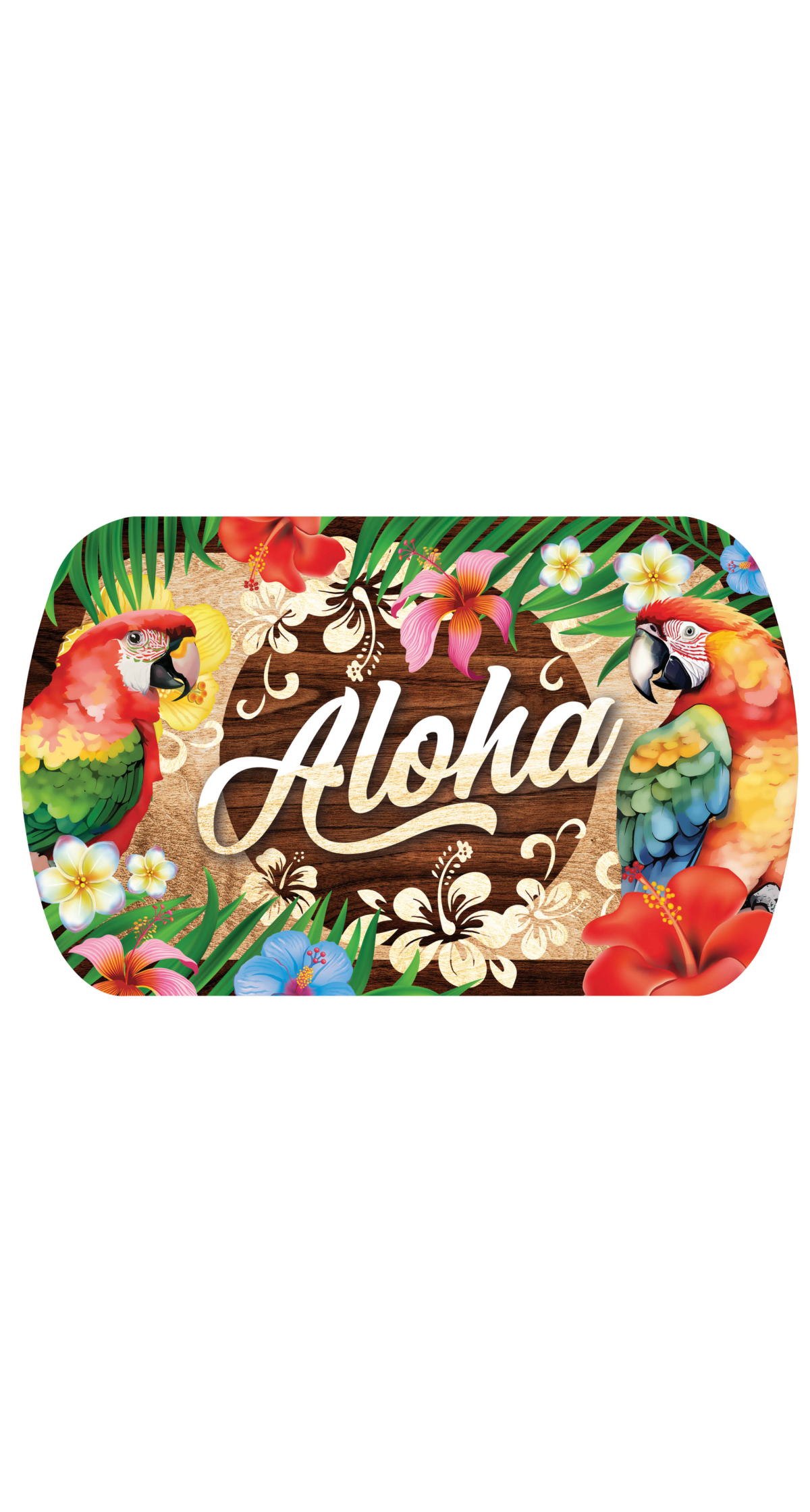 Hawaiian Aloha Summer Plastic Tray - 39x24cm