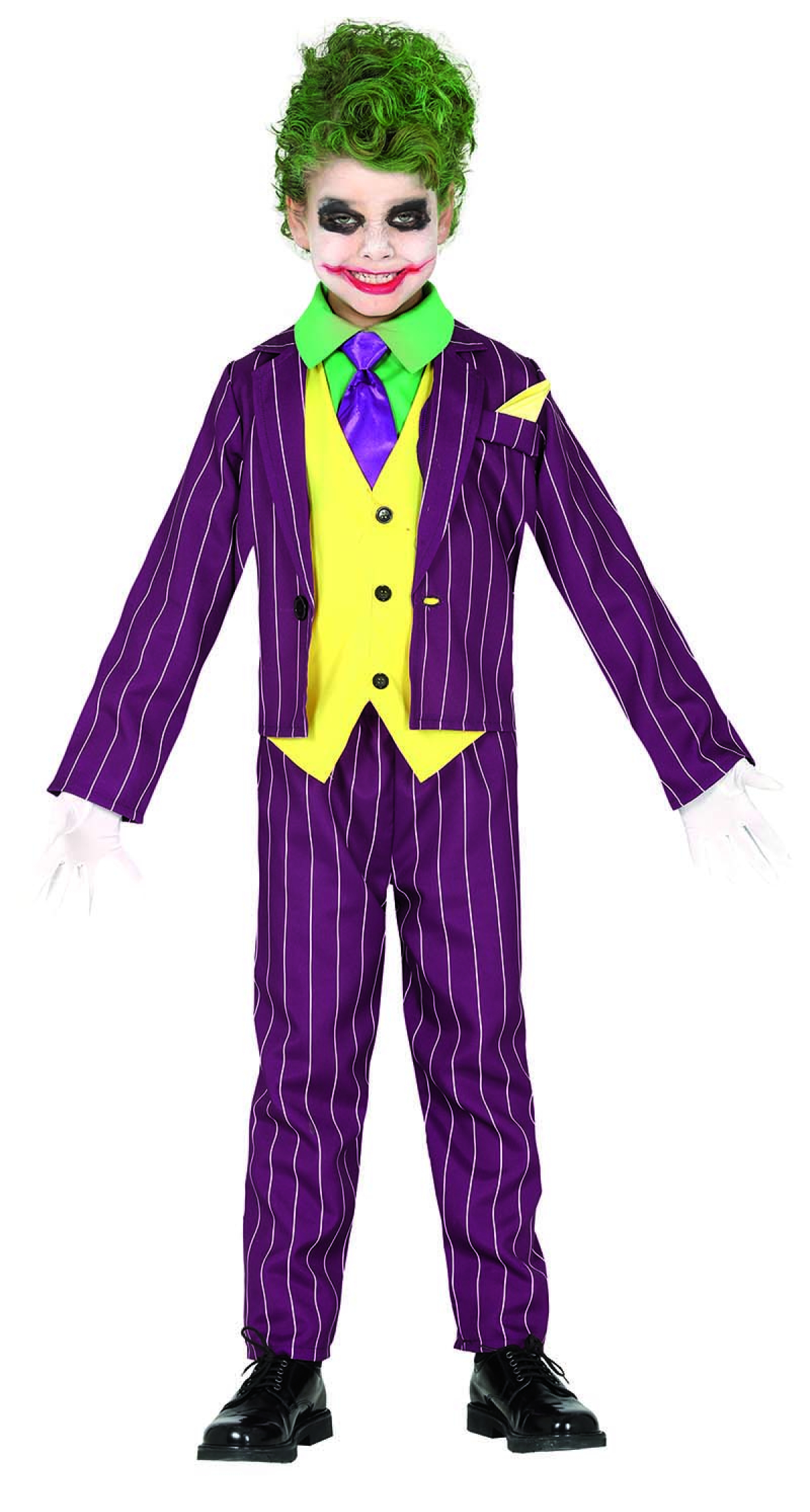 Crazy Mr Joker Costume - Age 3 to 4 Years