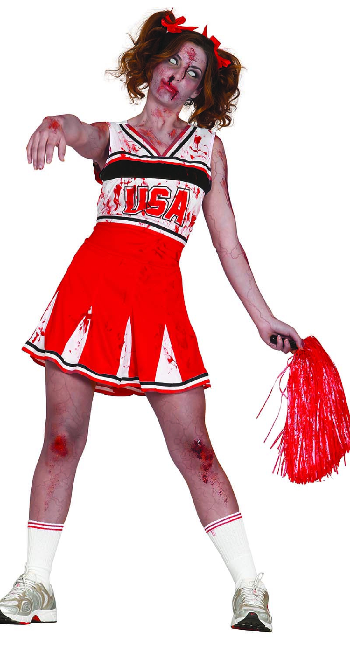 Zombie Cheerleader Costume - Adult Size XL (44-46)