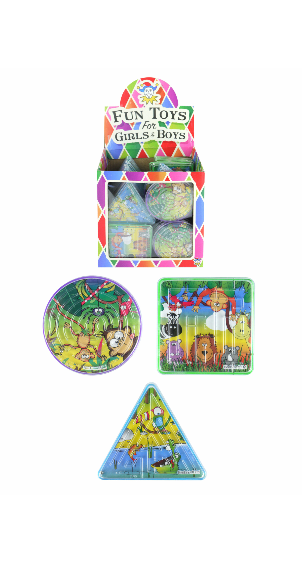 Jungle Puzzle Maze (Assorted Shapes & Designs) -  1pc
