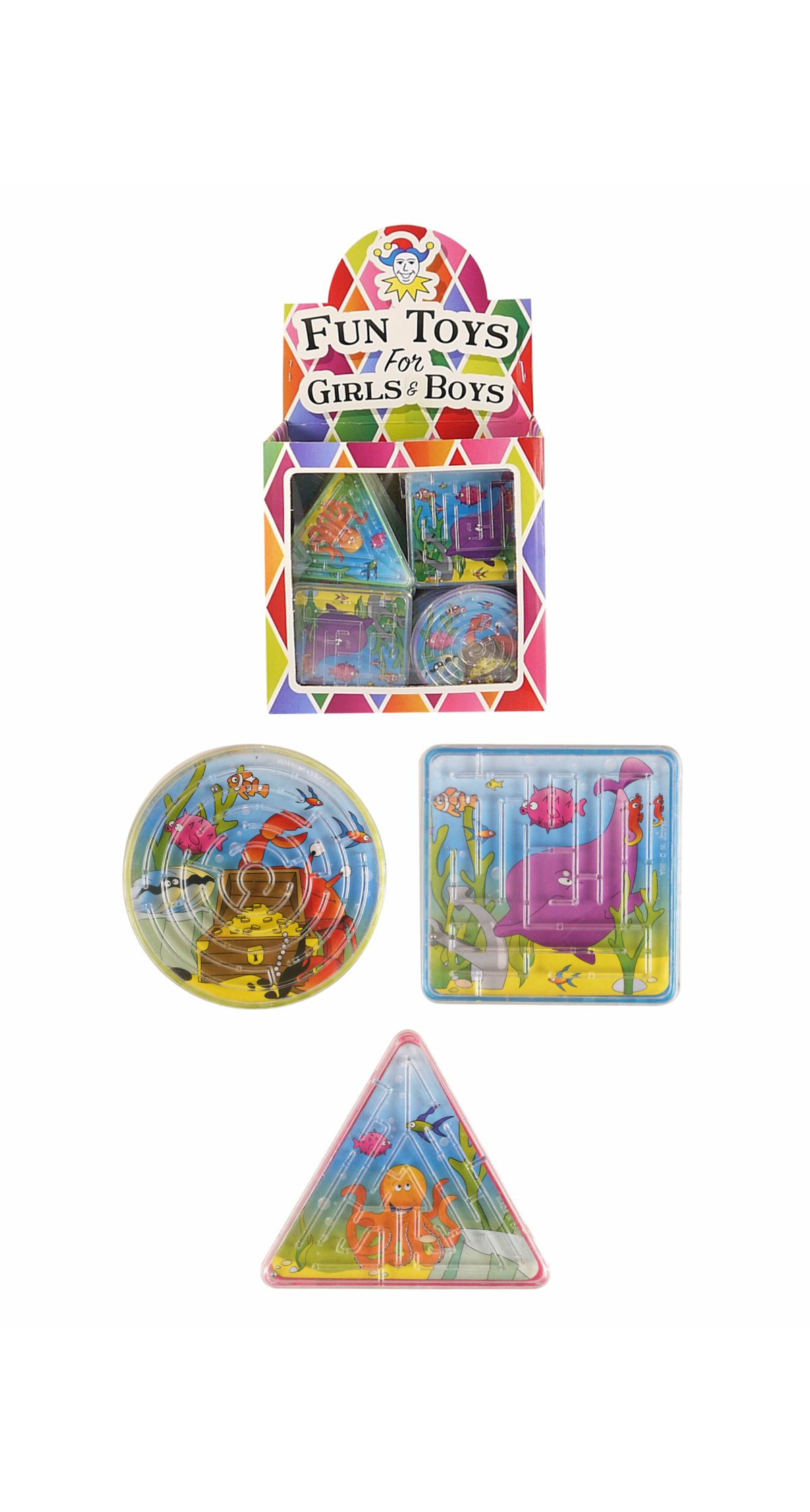 Sealife Puzzle Maze (Assorted Shapes & Designs) -  1pc