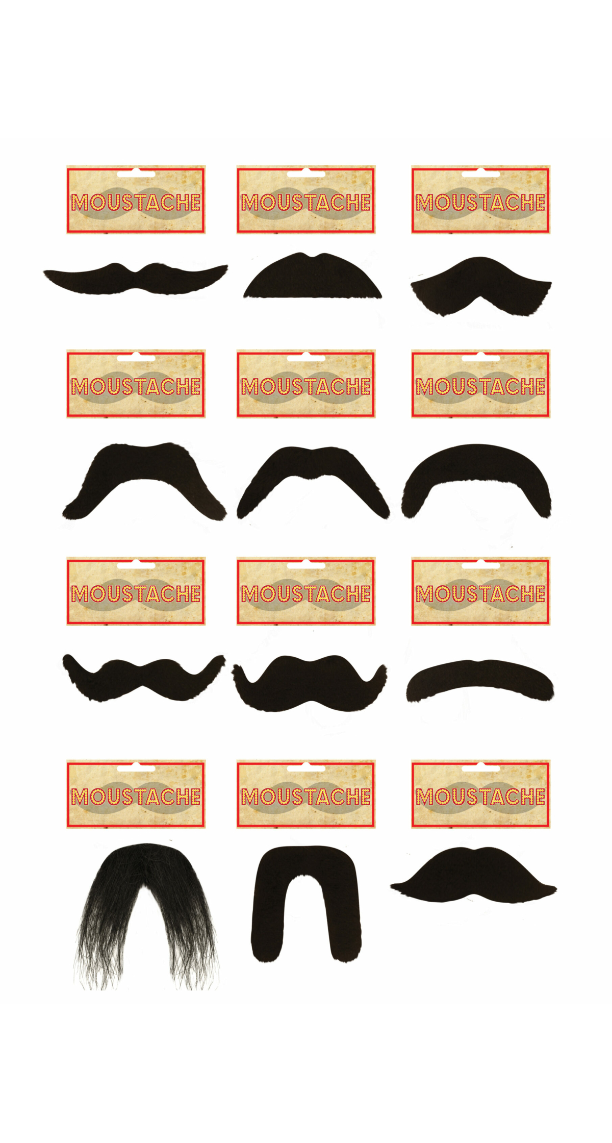 Fake Moustache (Assorted Styles)