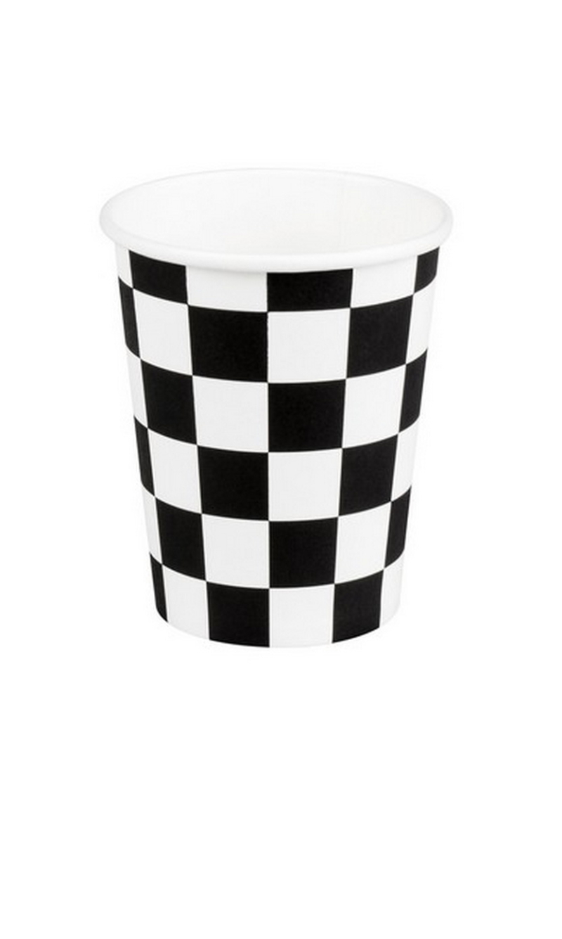 Racing Party Paper Cups - 10pcs