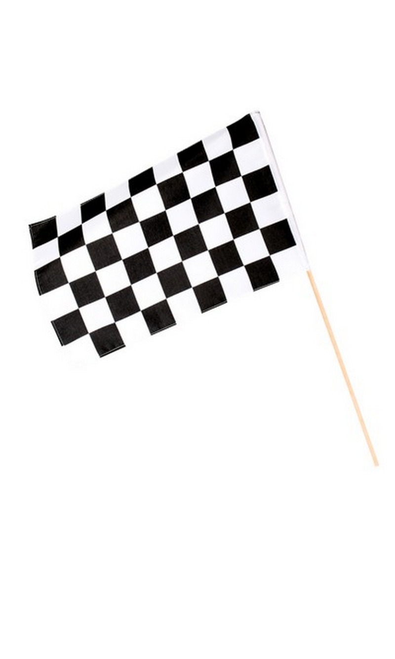 Racing Party Polyester Hand Flag 30x45cm