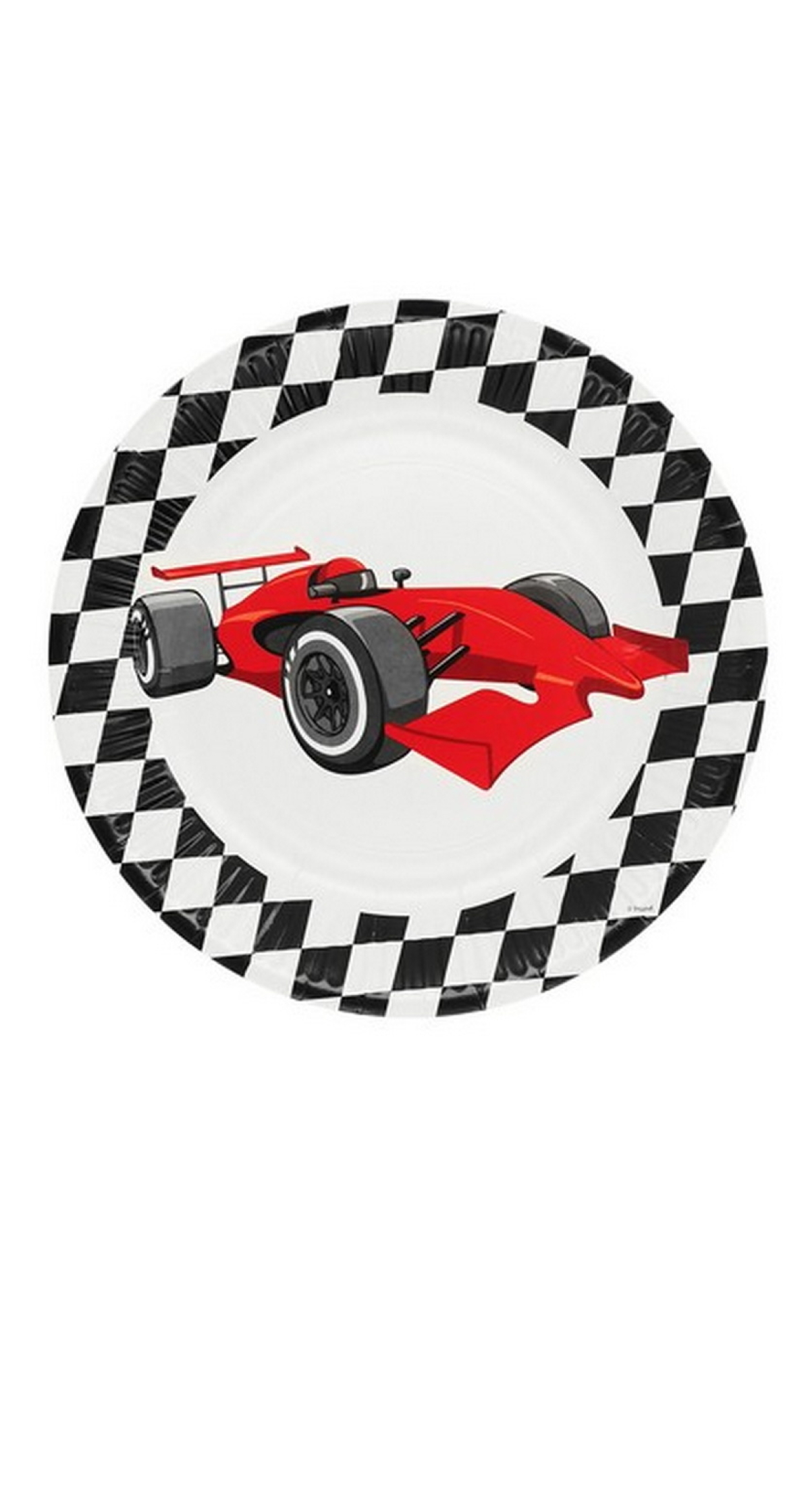 Racing Party Paper Plates 23cm - 8pcs