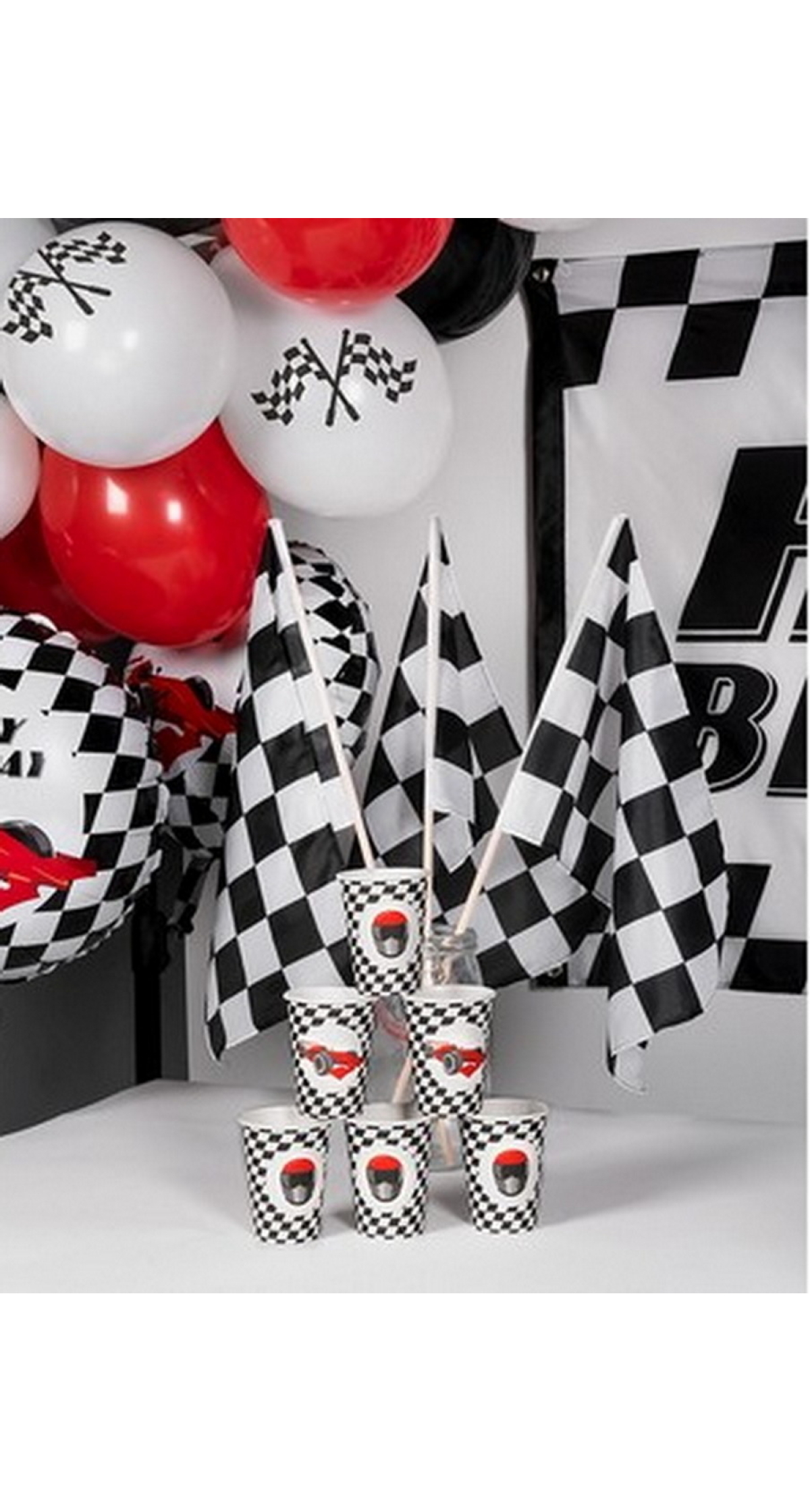 Racing Party Paper Cups - 8pcs - Image 2