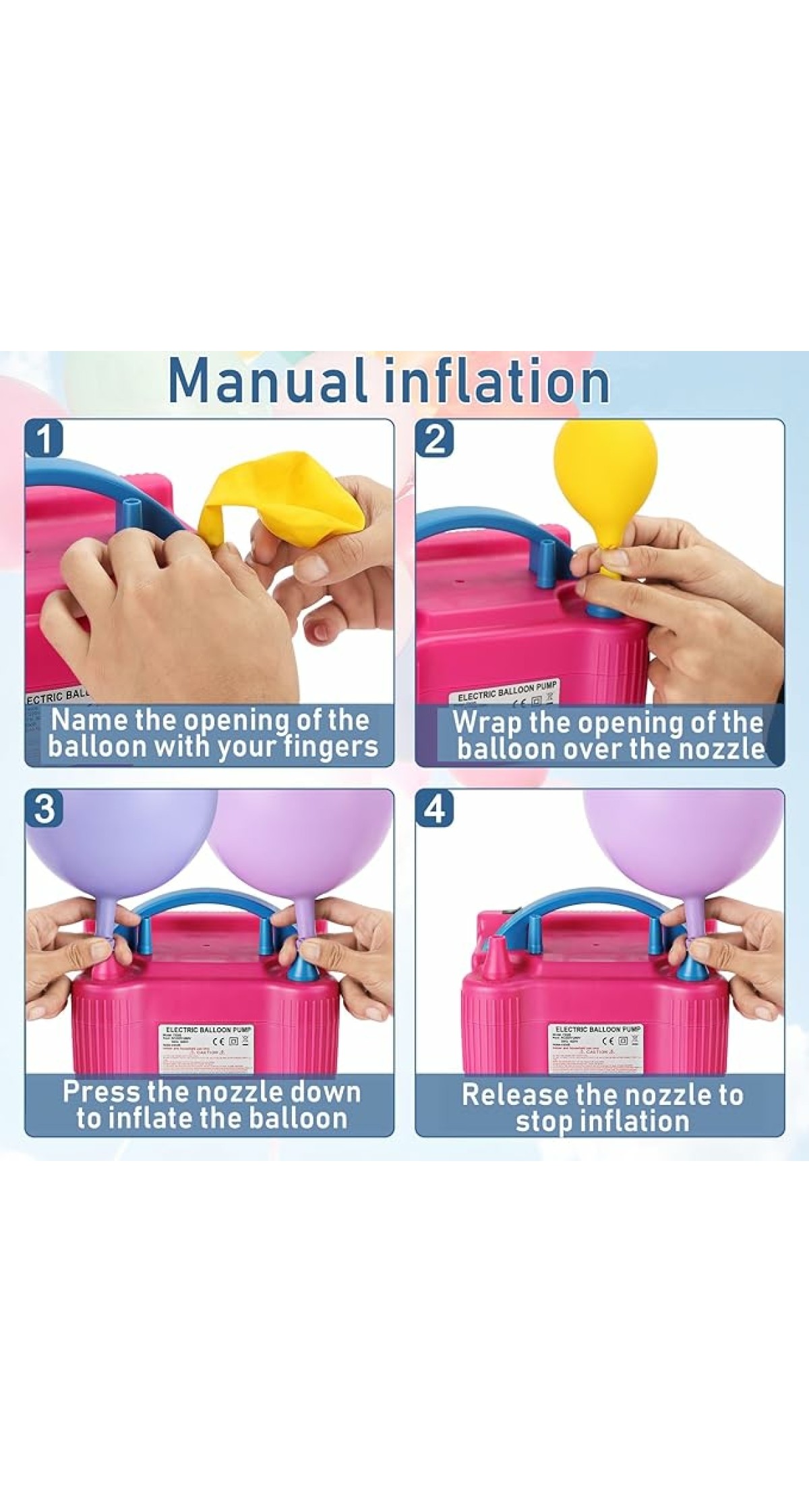 Electric Balloon Pump With Two Outputs 600w - 240v - Image 3