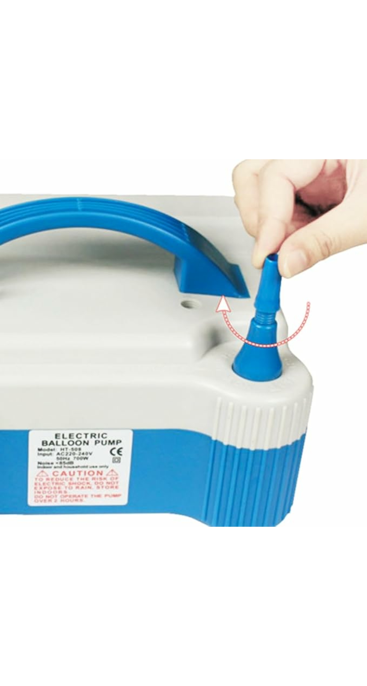 Electric Balloon Pump Dual Nozzle 700w – 240v - Image 4